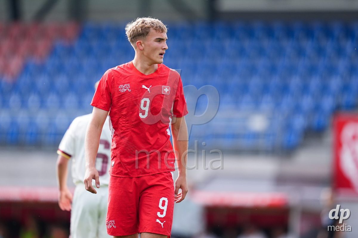 VADUZ, LIECHTENSTEIN - OCTOBER 18: Portrait (headshot/close up) of Niko Cavka of Switzerland during the UEFA European Under-17 Qualifier match between Switzerland and Spain at Rheinpark Stadion on October 18, 2026 in Vaduz, Liechtenstein.