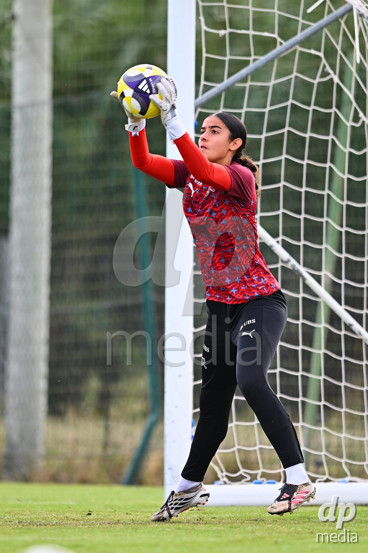 OLIVA NOVA, SPAIN - OCTOBER 22: Abby Blanco Acevedo of Switzerland during the International Women's Friendly match between Hungary U17 and Switzerland U17 at Oliva Nova Sports Center on October 22, 2026 in Oliva Nova, Spain.