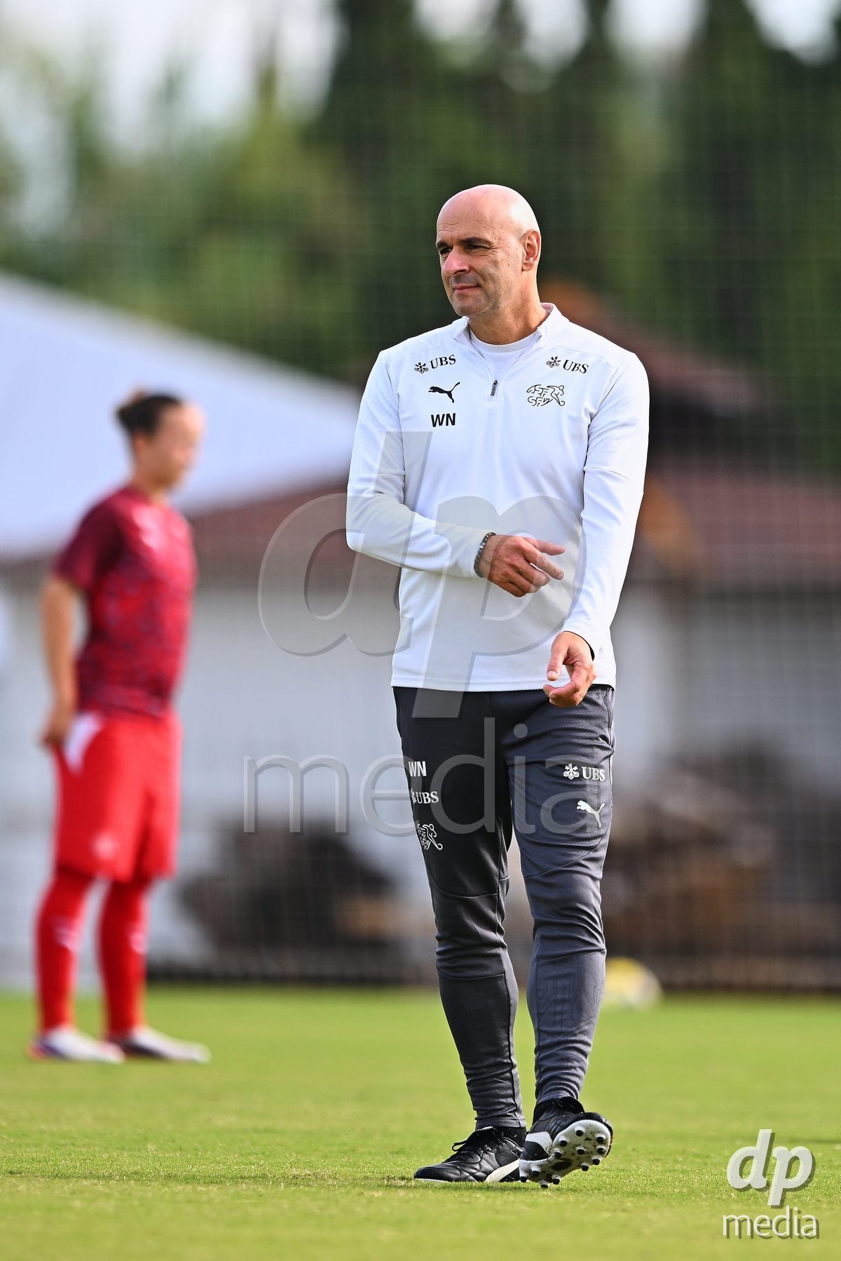 OLIVA NOVA, SPAIN - OCTOBER 22: William Niederhauser Head Coach of Switzerland during the International Women's Friendly match between Hungary U17 and Switzerland U17 at Oliva Nova Sports Center on October 22, 2026 in Oliva Nova, Spain.