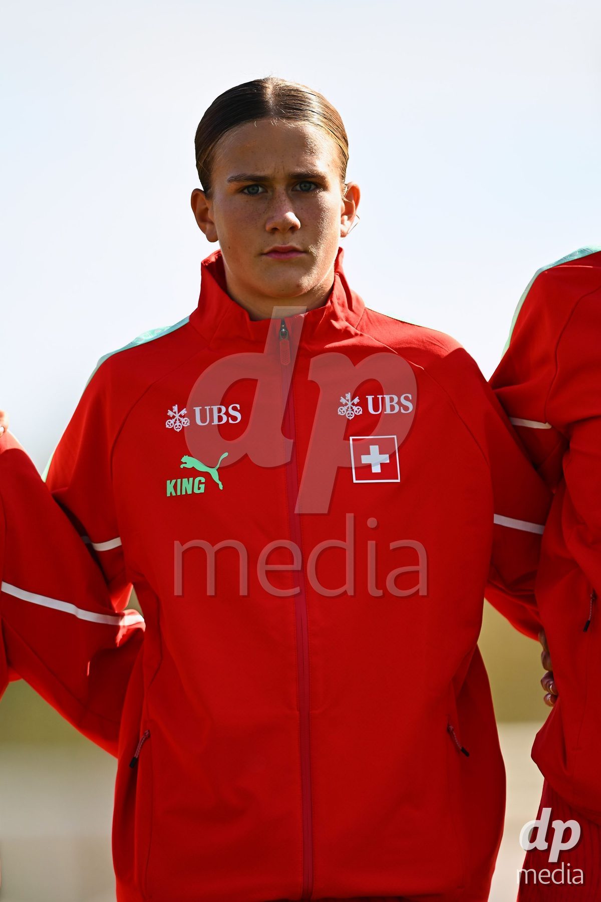 OLIVA NOVA, SPAIN - OCTOBER 22: Emeline van Dam of Switzerland during the International Women's Friendly match between Hungary U17 and Switzerland U17 at Oliva Nova Sports Center on October 22, 2026 in Oliva Nova, Spain.