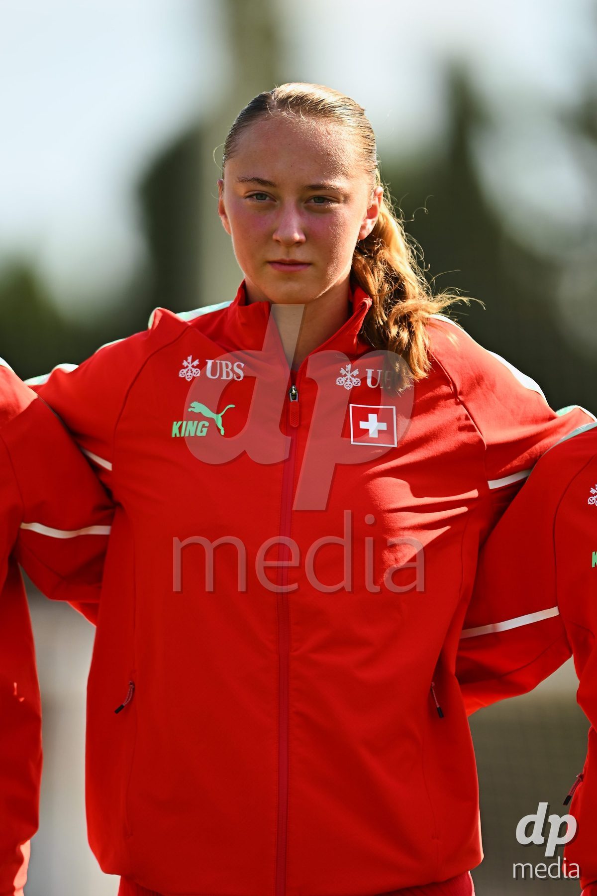 OLIVA NOVA, SPAIN - OCTOBER 22: Lena Marie Winter of Switzerland during the International Women's Friendly match between Hungary U17 and Switzerland U17 at Oliva Nova Sports Center on October 22, 2026 in Oliva Nova, Spain.