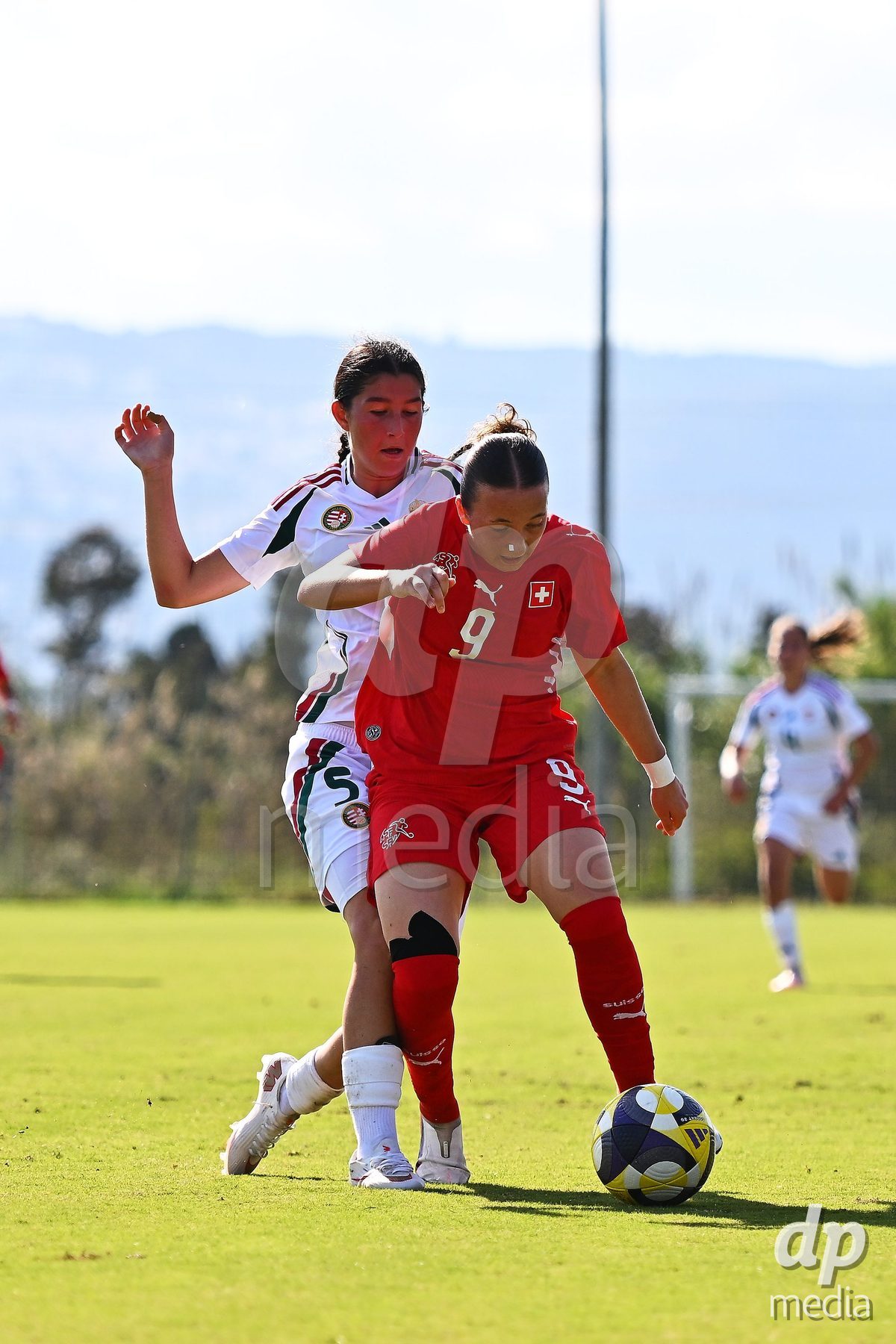 OLIVA NOVA, SPAIN - OCTOBER 22: Axelle Lecoultre of Switzerland during the International Women's Friendly match between Hungary U17 and Switzerland U17 at Oliva Nova Sports Center on October 22, 2026 in Oliva Nova, Spain.