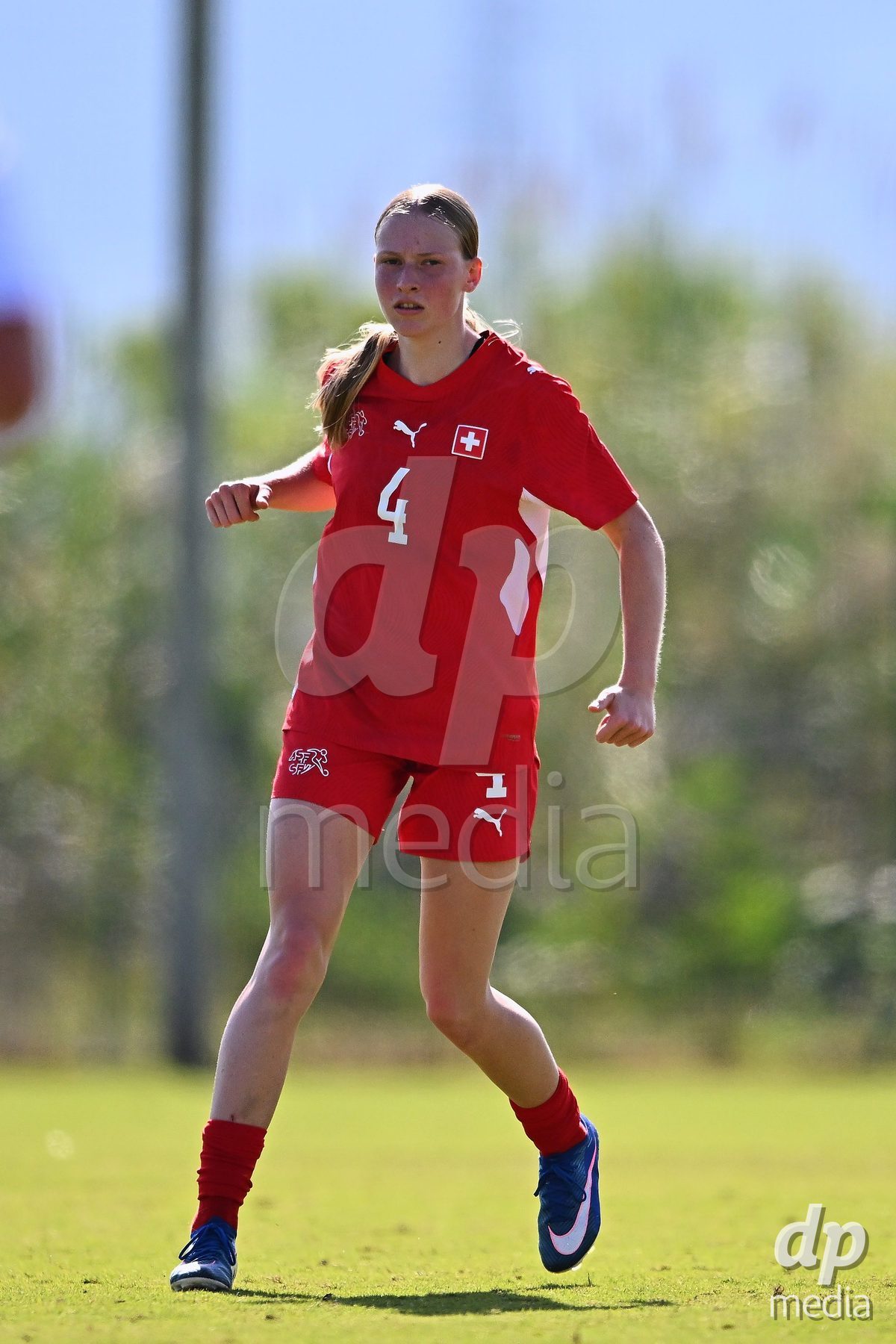 OLIVA NOVA, SPAIN - OCTOBER 22: Mara Arnold of Switzerland during the International Women's Friendly match between Hungary U17 and Switzerland U17 at Oliva Nova Sports Center on October 22, 2026 in Oliva Nova, Spain.