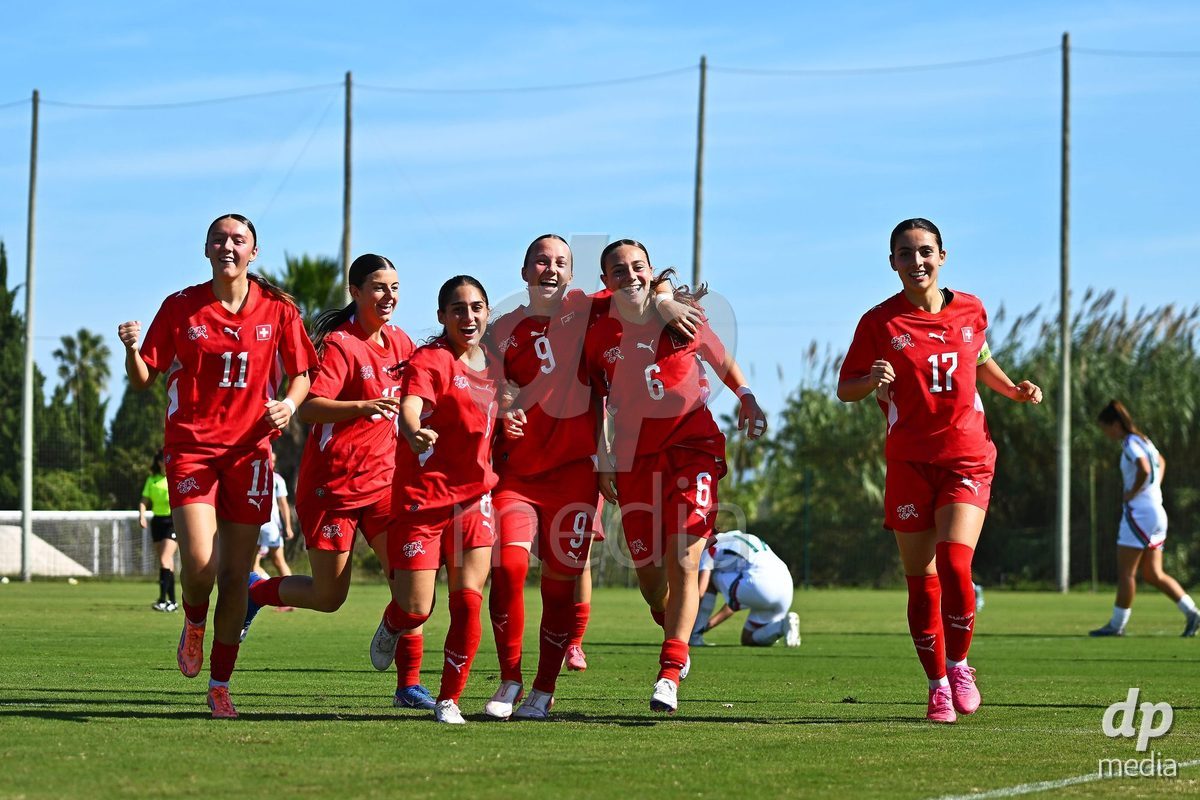 OLIVA NOVA, SPAIN - OCTOBER 22: Amelie Zorgiebel of Switzerland during the International Women's Friendly match between Hungary U17 and Switzerland U17 at Oliva Nova Sports Center on October 22, 2026 in Oliva Nova, Spain.