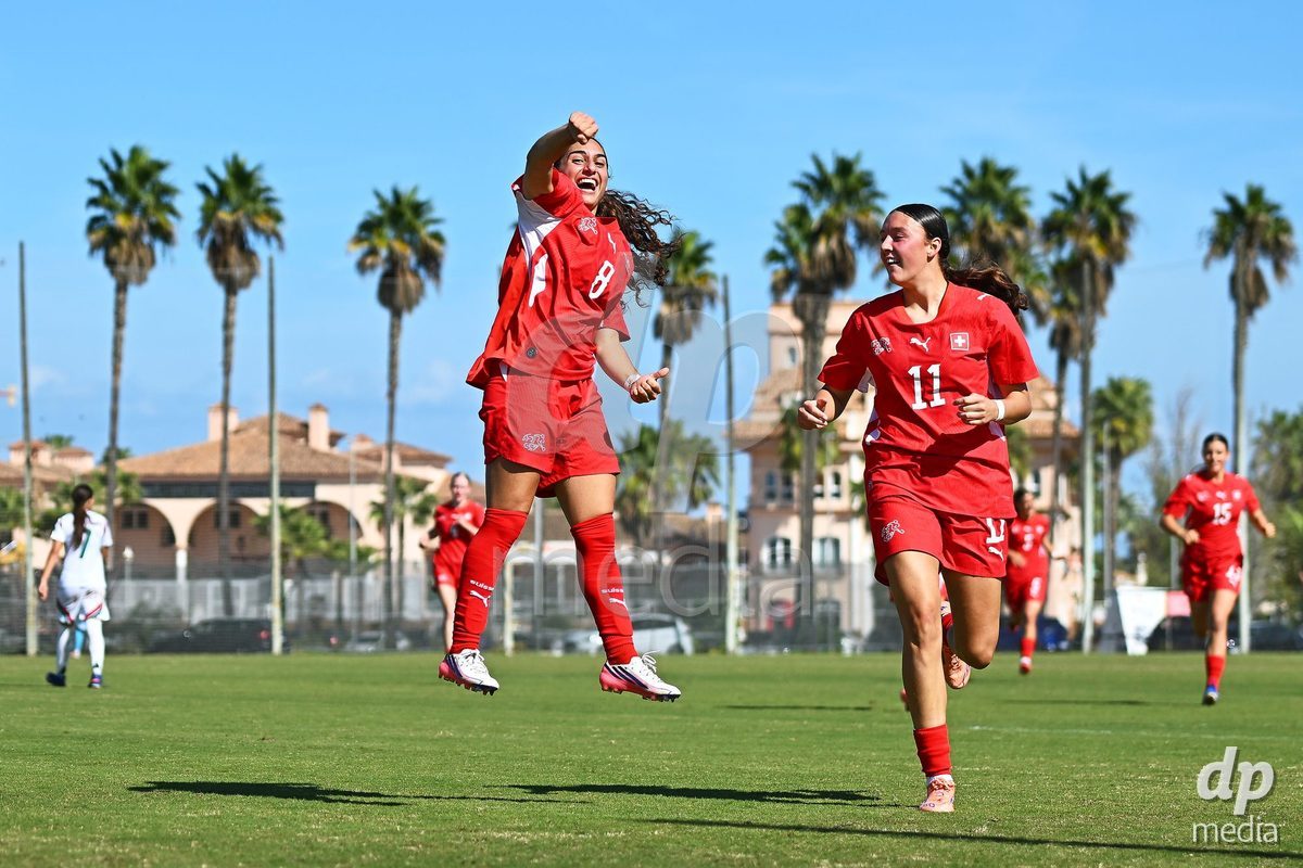 OLIVA NOVA, SPAIN - OCTOBER 22: Ilaria Nerea Maddaloni of Switzerland during the International Women's Friendly match between Hungary U17 and Switzerland U17 at Oliva Nova Sports Center on October 22, 2026 in Oliva Nova, Spain.