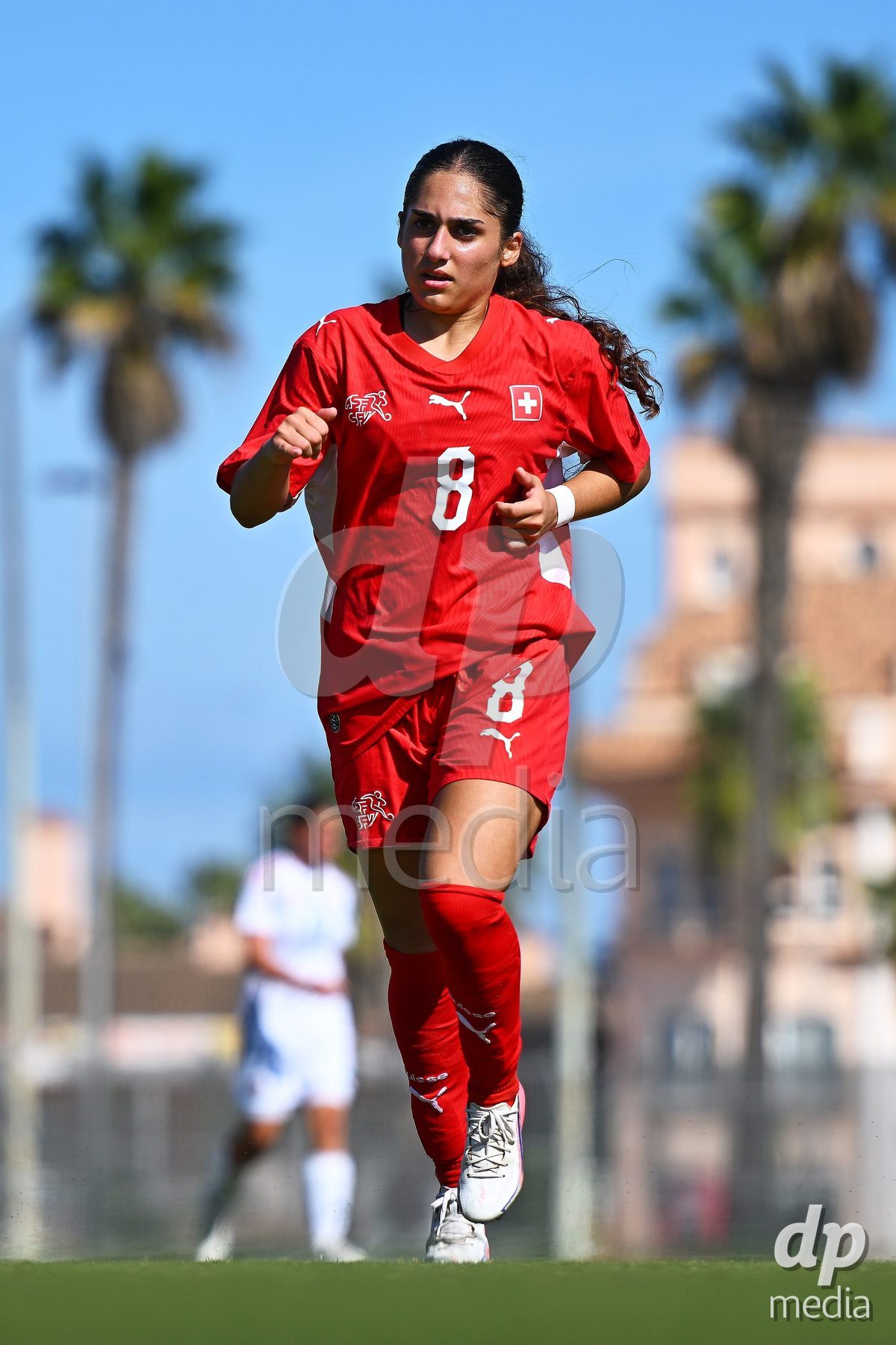 OLIVA NOVA, SPAIN - OCTOBER 22: Ilaria Nerea Maddaloni of Switzerland during the International Women's Friendly match between Hungary U17 and Switzerland U17 at Oliva Nova Sports Center on October 22, 2026 in Oliva Nova, Spain.