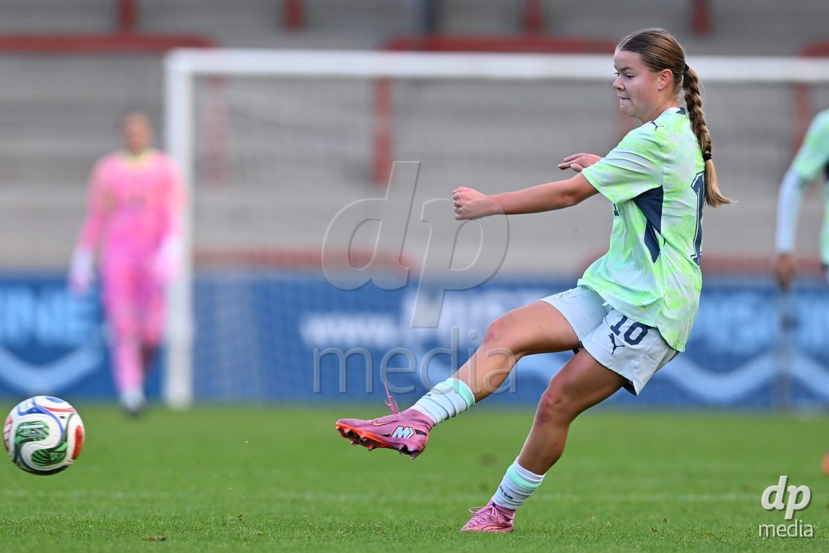MOUSCRON, BELGIUM - OCTOBER 22: Chiara Mosimann (18) of Switzerland pictured during the International Women's Friendly match between Belgium U16 and Switzerland U16 at Le Cannonier on October 22, 2026 in Mouscron, Belgium.