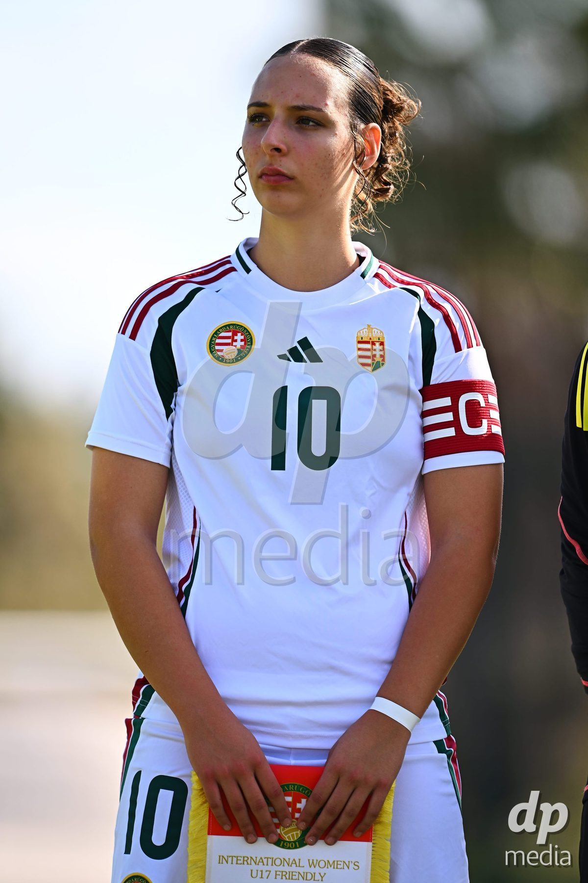 OLIVA NOVA, SPAIN - OCTOBER 22: Regina Demeter of Hungary during the International Women's Friendly match between Hungary U17 and Switzerland U17 at Oliva Nova Sports Center on October 22, 2026 in Oliva Nova, Spain.