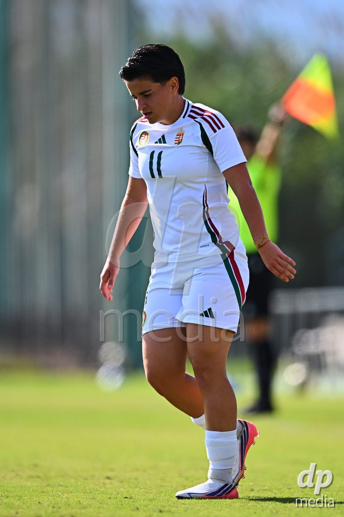 OLIVA NOVA, SPAIN - OCTOBER 22: Korina Oleksza of Hungary during the International Women's Friendly match between Hungary U17 and Switzerland U17 at Oliva Nova Sports Center on October 22, 2026 in Oliva Nova, Spain.
