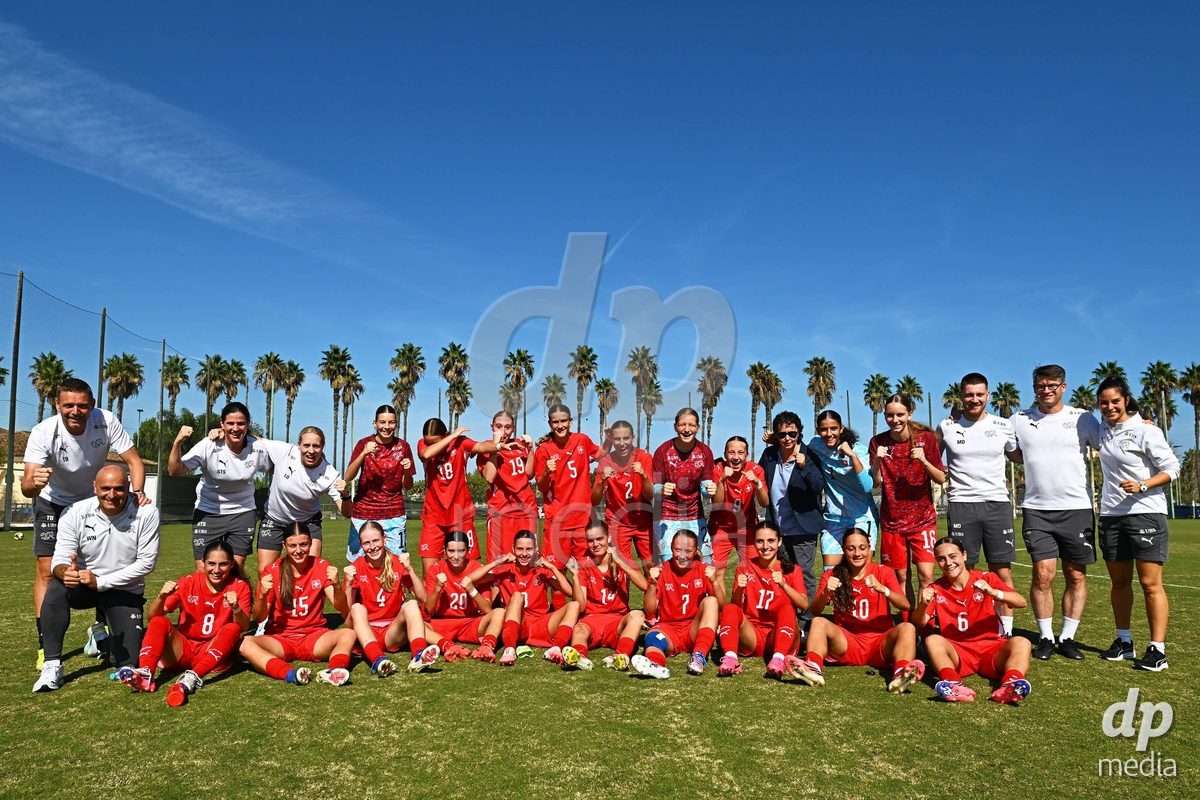 OLIVA NOVA, SPAIN - OCTOBER 22: XXXX during the International Women's Friendly match between Hungary U17 and Switzerland U17 at Oliva Nova Sports Center on October 22, 2026 in Oliva Nova, Spain.