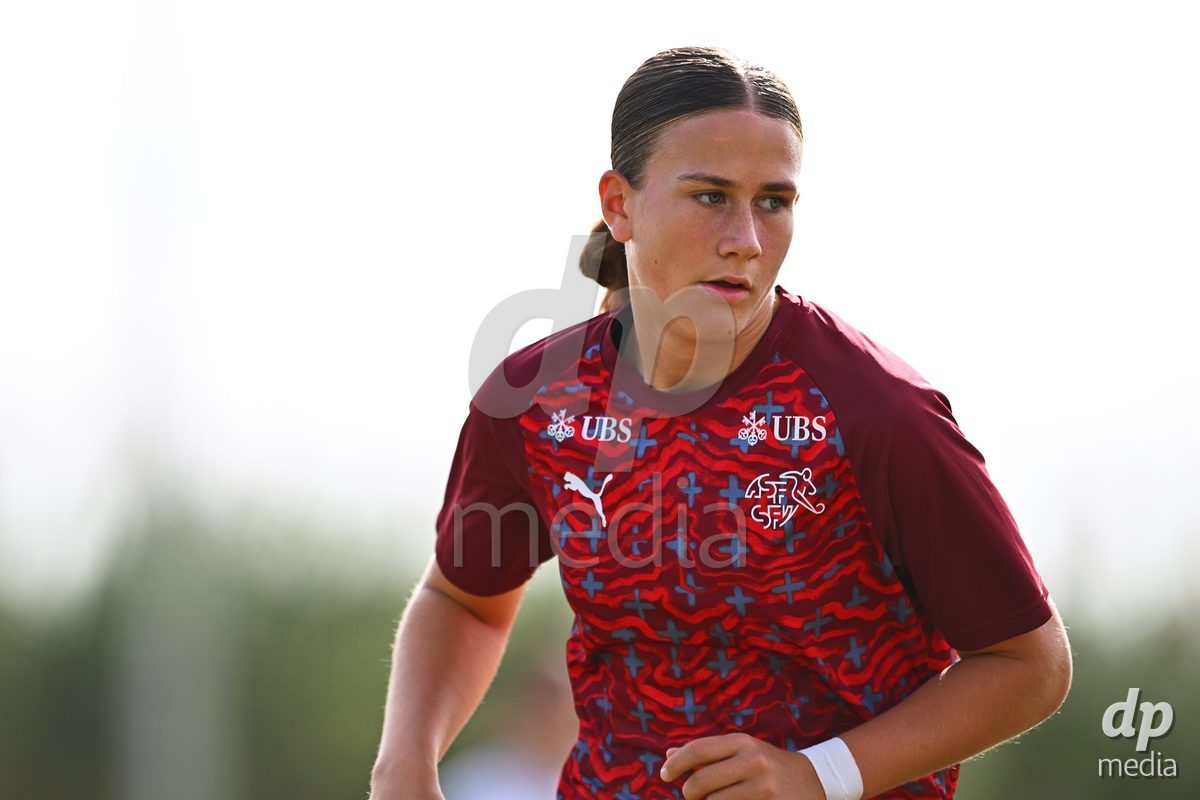 OLIVA NOVA, SPAIN - OCTOBER 24: International Women's Friendly match between Switzerland U17 and Hungary U17 at Oliva Nova Sports Center on October 24, 2026 in Oliva Nova, Spain.