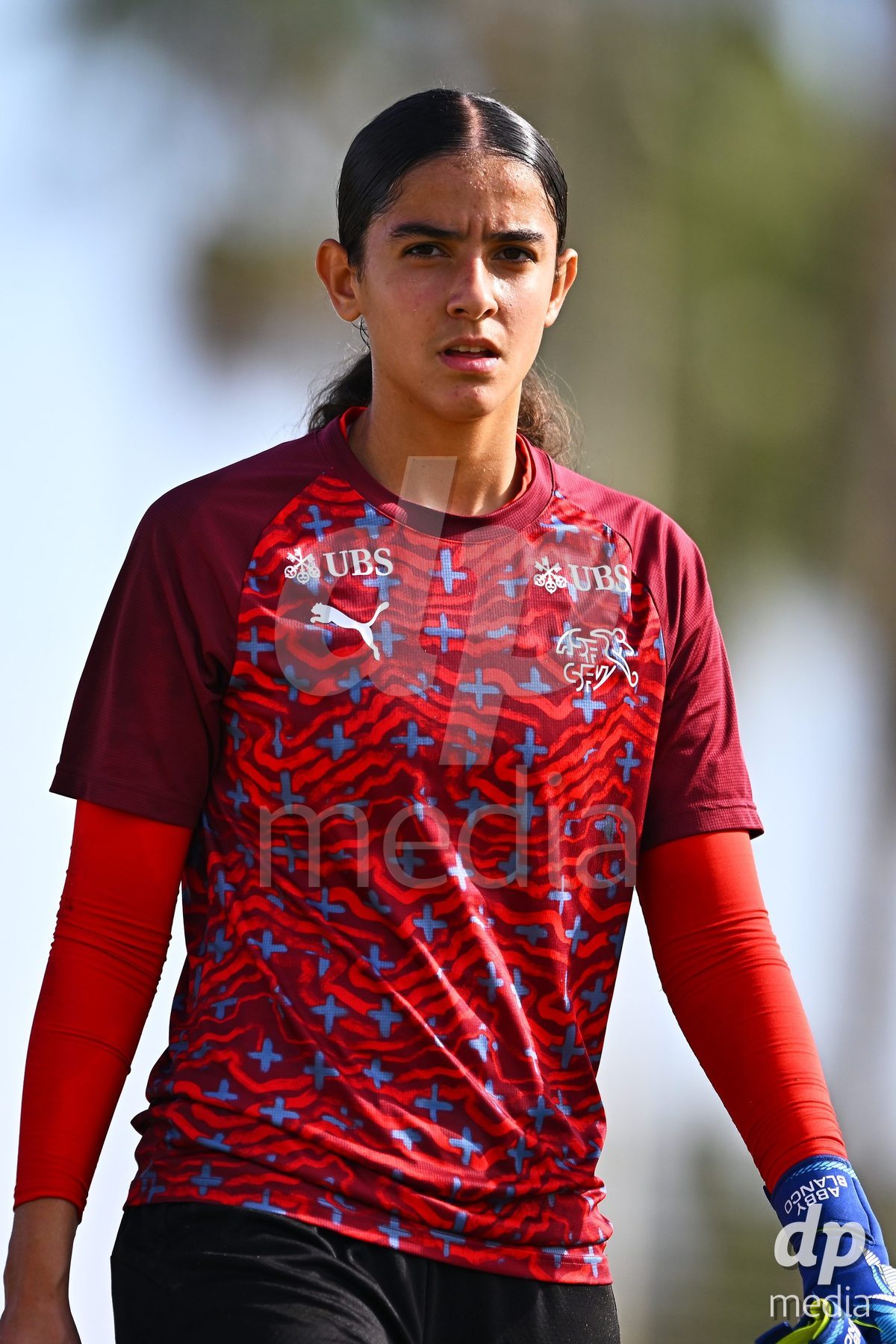 OLIVA NOVA, SPAIN - OCTOBER 24: Abby Blanco Acevedo of Switzerland during the International Women's Friendly match between Switzerland U17 and Hungary U17 at Oliva Nova Sports Center on October 24, 2026 in Oliva Nova, Spain.