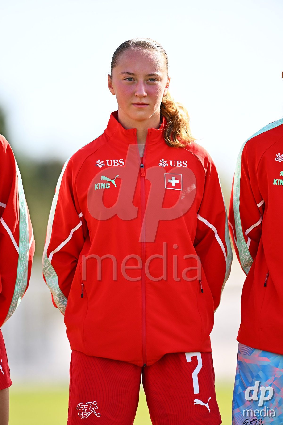 OLIVA NOVA, SPAIN - OCTOBER 24: Lena Marie Winter of Switzerland during the International Women's Friendly match between Switzerland U17 and Hungary U17 at Oliva Nova Sports Center on October 24, 2026 in Oliva Nova, Spain.