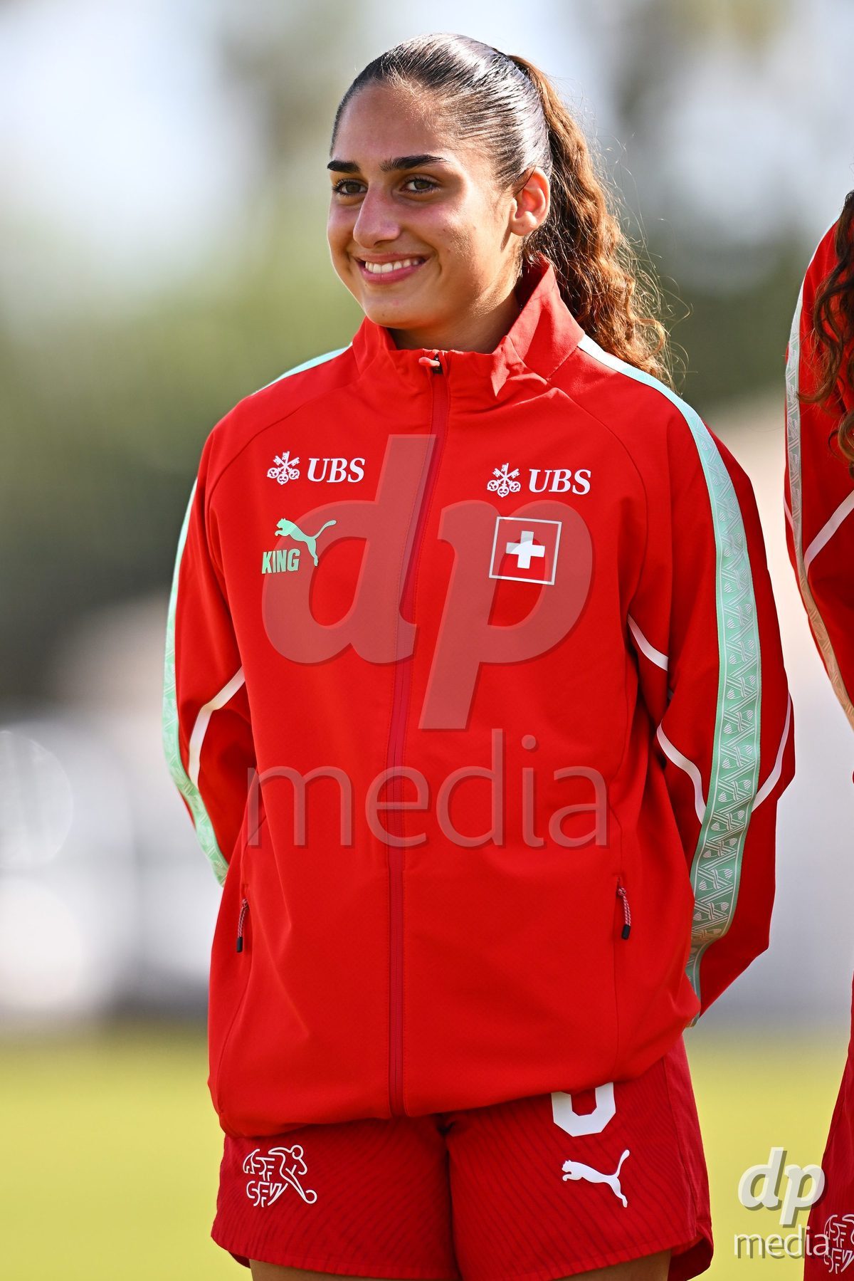OLIVA NOVA, SPAIN - OCTOBER 24: Ilaria Nerea Maddaloni of Switzerland during the International Women's Friendly match between Switzerland U17 and Hungary U17 at Oliva Nova Sports Center on October 24, 2026 in Oliva Nova, Spain.