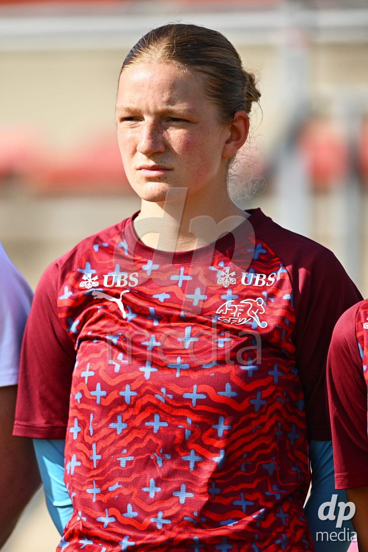 OLIVA NOVA, SPAIN - OCTOBER 24: Florentine Pohlenz Goalkeeper of Switzerland during the International Women's Friendly match between Switzerland U17 and Hungary U17 at Oliva Nova Sports Center on October 24, 2026 in Oliva Nova, Spain.