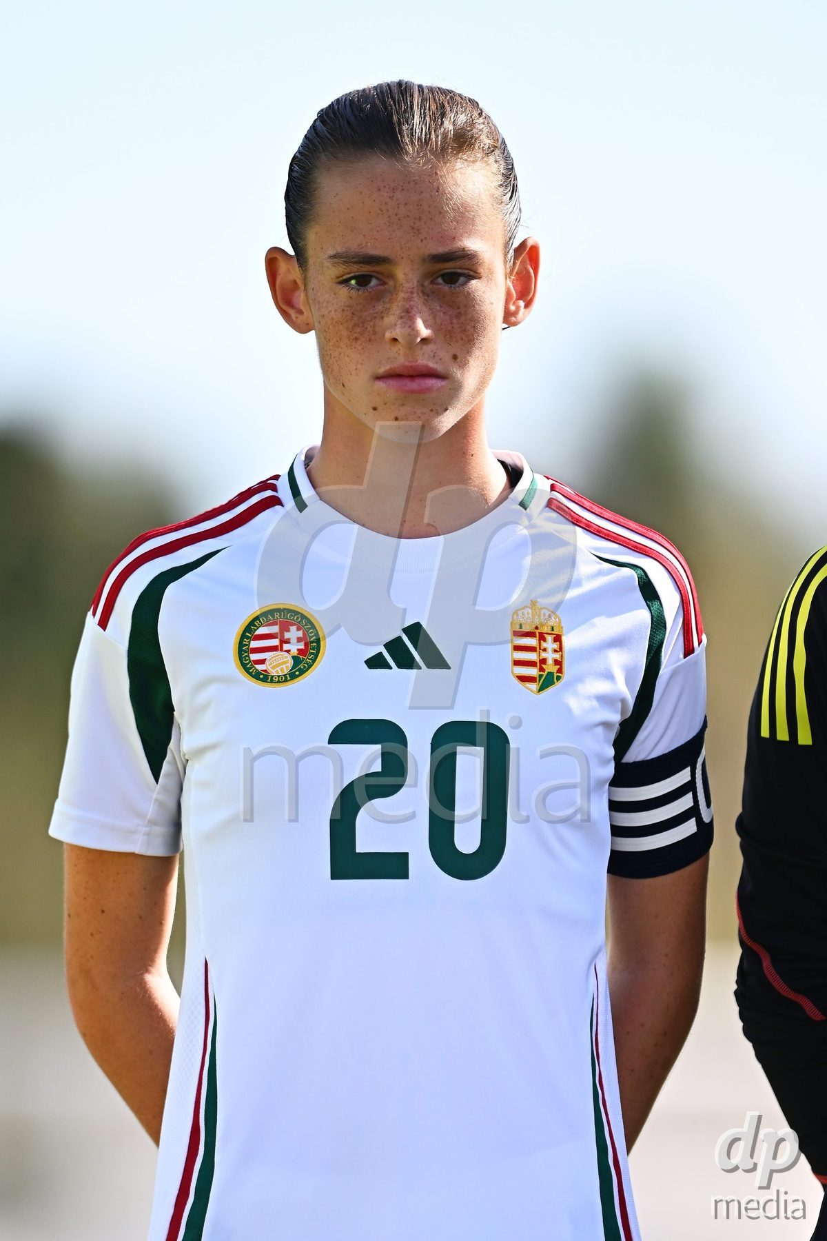 OLIVA NOVA, SPAIN - OCTOBER 24: Hedi Szanto of Hungary during the International Women's Friendly match between Switzerland U17 and Hungary U17 at Oliva Nova Sports Center on October 24, 2026 in Oliva Nova, Spain.