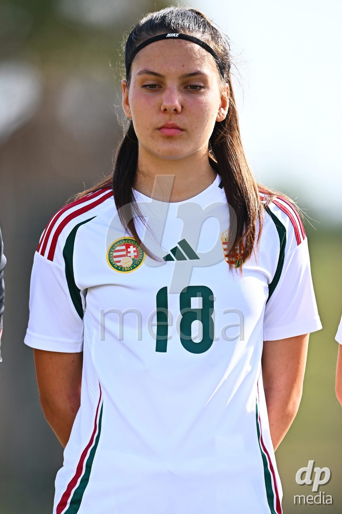 OLIVA NOVA, SPAIN - OCTOBER 24: Virag Sipos-Kiss of Hungary during the International Women's Friendly match between Switzerland U17 and Hungary U17 at Oliva Nova Sports Center on October 24, 2026 in Oliva Nova, Spain.