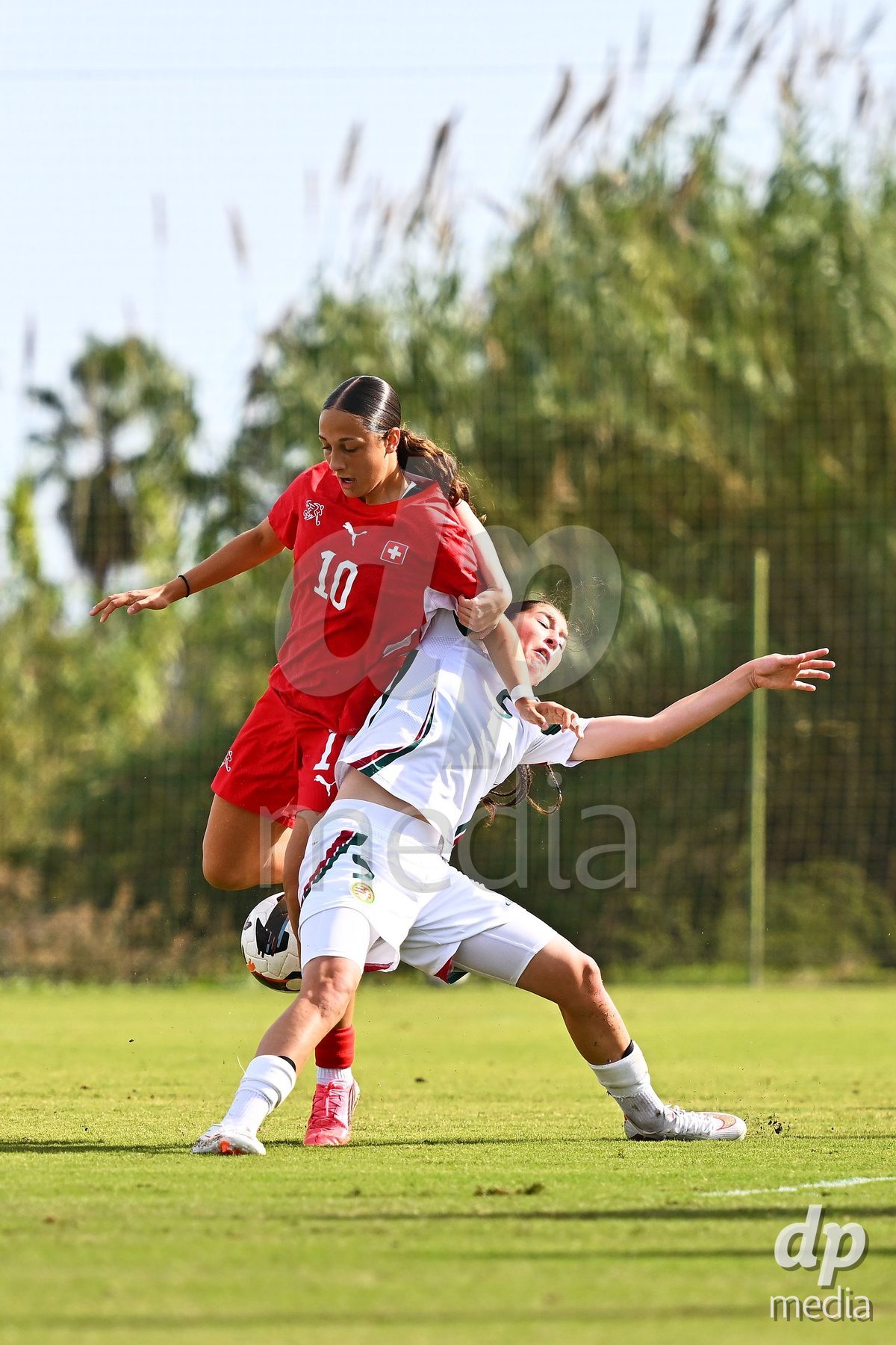 OLIVA NOVA, SPAIN - OCTOBER 24: Melissa Mettraux of Switzerland during the International Women's Friendly match between Switzerland U17 and Hungary U17 at Oliva Nova Sports Center on October 24, 2026 in Oliva Nova, Spain.