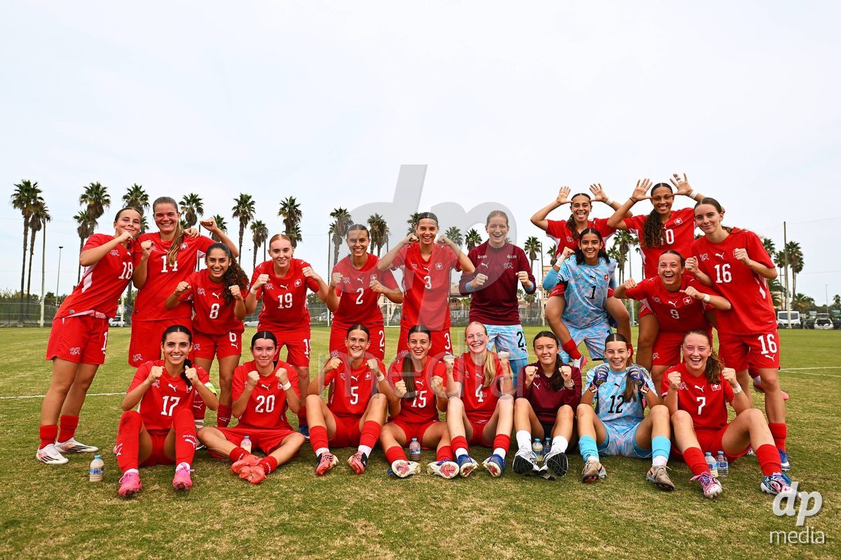 OLIVA NOVA, SPAIN - OCTOBER 24: International Women's Friendly match between Switzerland U17 and Hungary U17 at Oliva Nova Sports Center on October 24, 2026 in Oliva Nova, Spain.