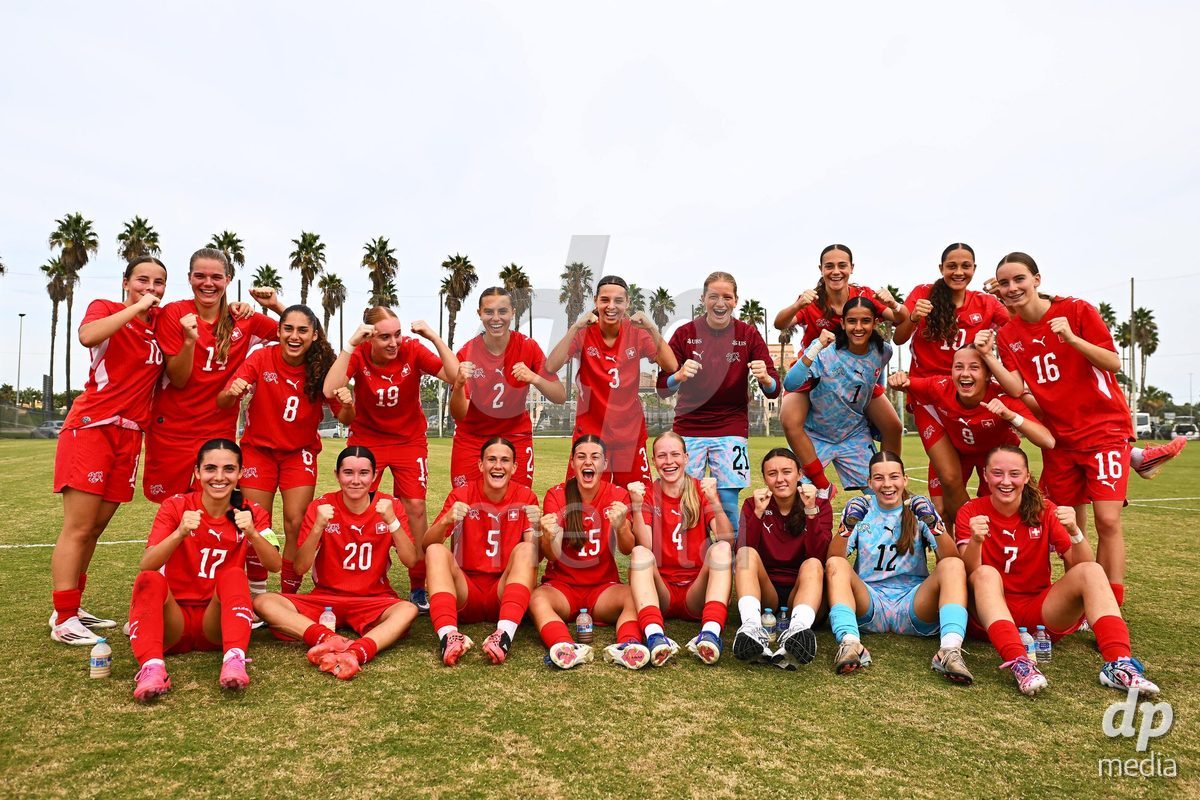 OLIVA NOVA, SPAIN - OCTOBER 24: International Women's Friendly match between Switzerland U17 and Hungary U17 at Oliva Nova Sports Center on October 24, 2026 in Oliva Nova, Spain.