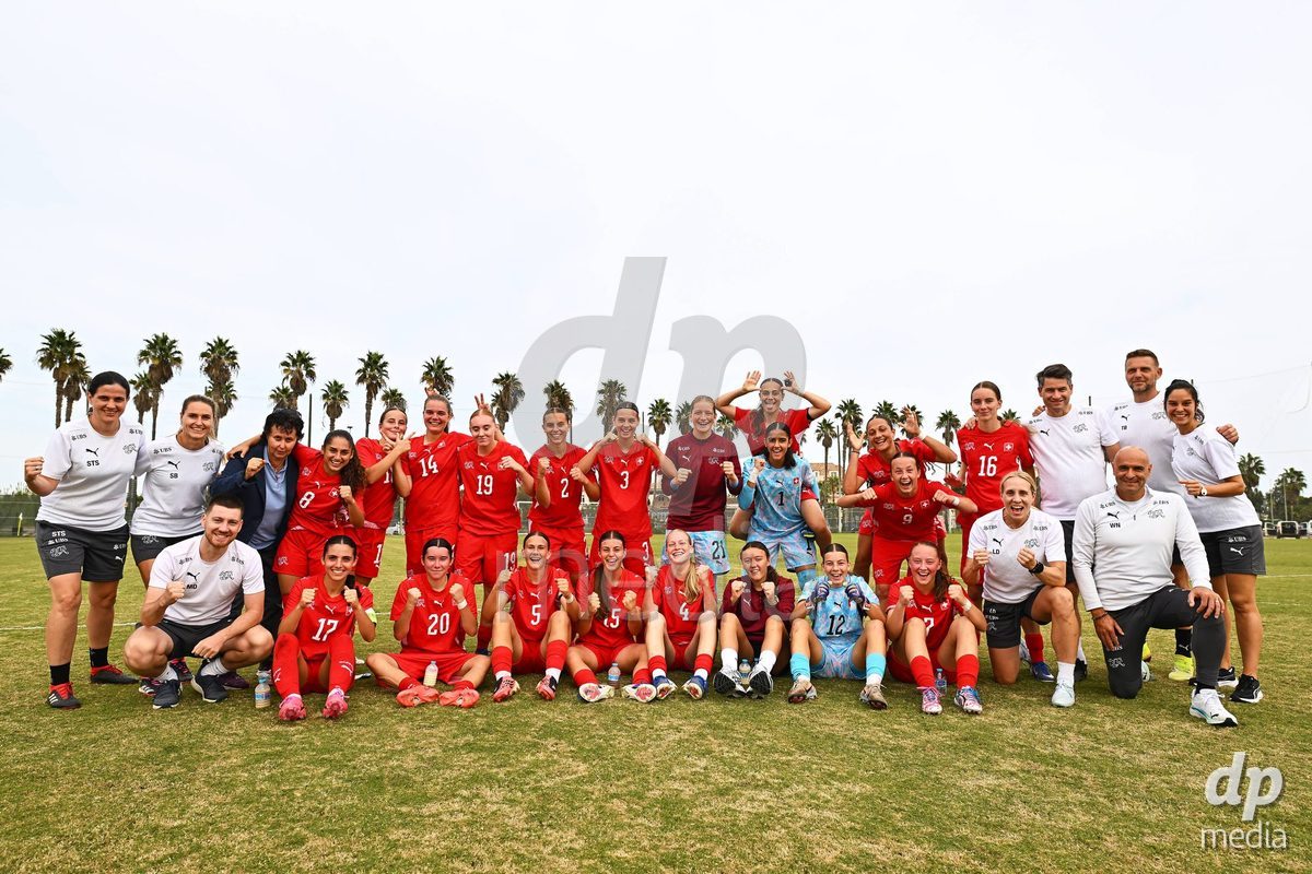 OLIVA NOVA, SPAIN - OCTOBER 24: International Women's Friendly match between Switzerland U17 and Hungary U17 at Oliva Nova Sports Center on October 24, 2026 in Oliva Nova, Spain.