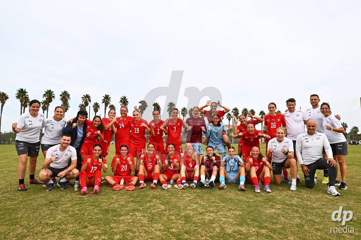 OLIVA NOVA, SPAIN - OCTOBER 24: International Women's Friendly match between Switzerland U17 and Hungary U17 at Oliva Nova Sports Center on October 24, 2026 in Oliva Nova, Spain.