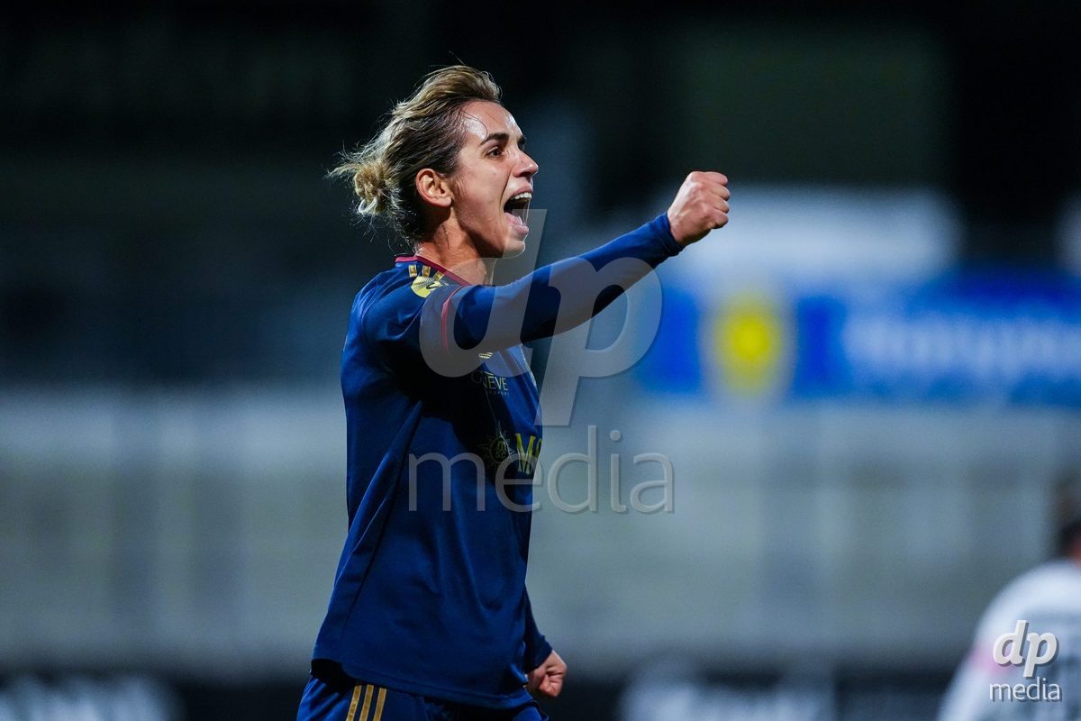 WIL, SWITZERLAND - OCTOBER 24: Natasha Andonova of Servette FC Chenois Feminin celebrates after scoring her teams fourth goal  during the AXA Women's Cup match between FC Wil 1900 and Servette FC Chenois Feminin at Lidl Sportpark on October 24, 2026 in Wil, Switzerland.