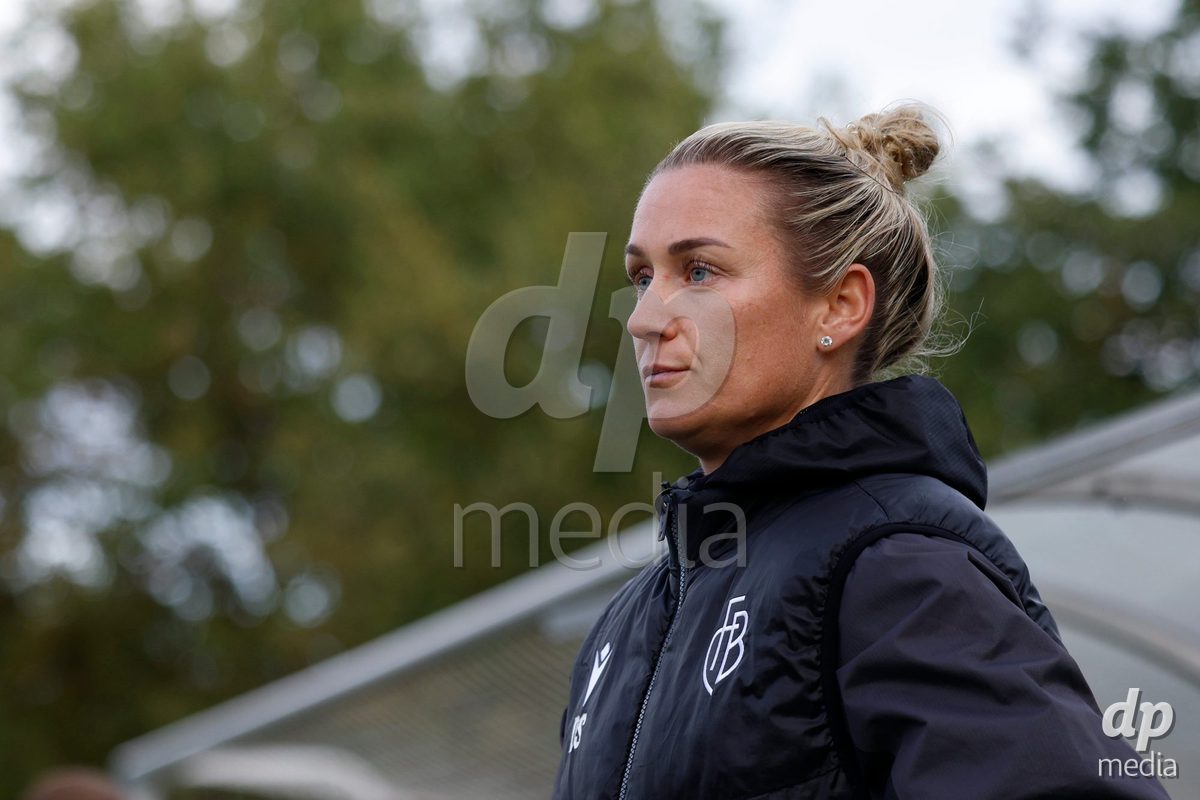 AARAU, SWITZERLAND - OCTOBER 24: Danique Stein of FC Basel 1893 prior the AXA Women's Cup match between FC Aarau Frauen and FC Basel 1893 at Sportanlage Schachen on October 24, 2026 in Aarau, Switzerland.
