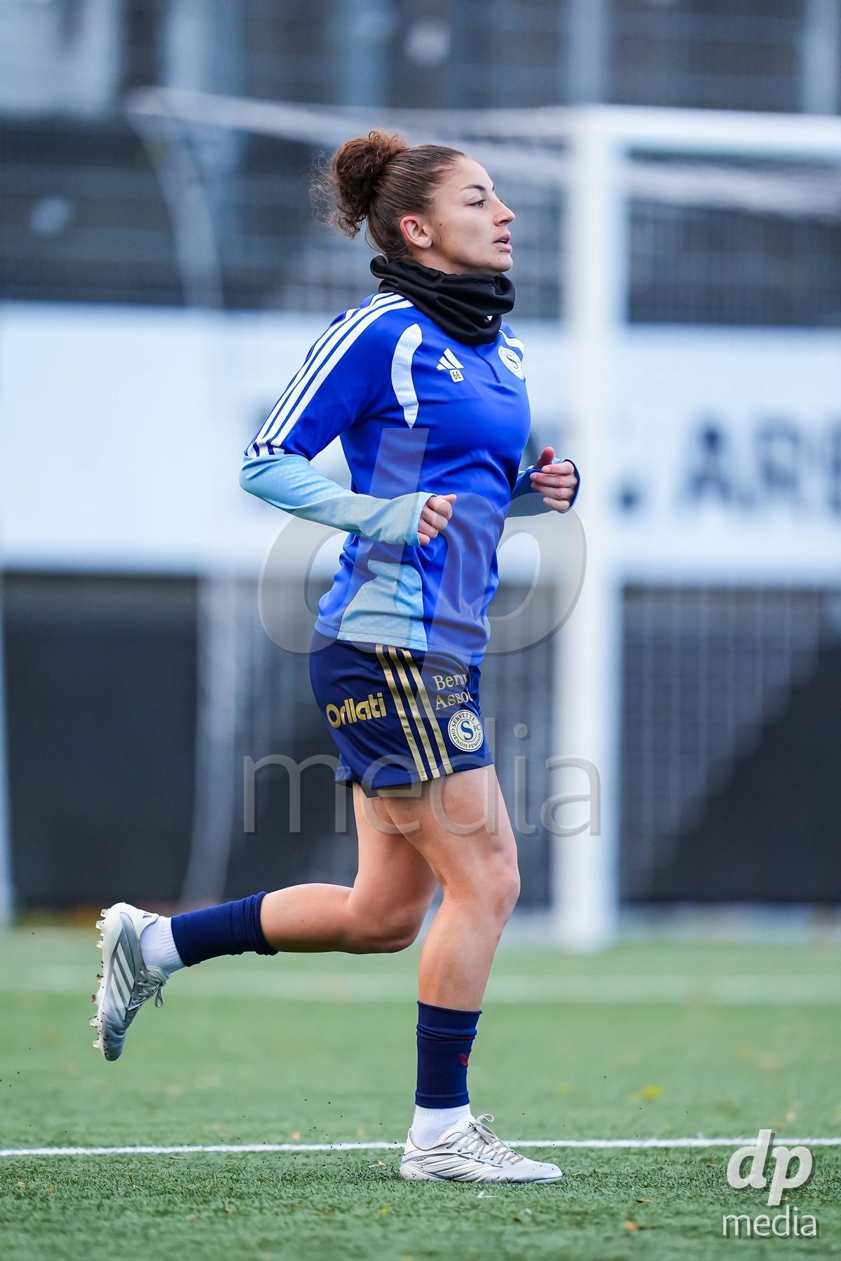 WIL, SWITZERLAND - OCTOBER 24: Elodie Nakkach of Servette FC Chenois Feminin during warm up prior to the AXA Women's Cup match between FC Wil 1900 and Servette FC Chenois Feminin at Lidl Sportpark on October 24, 2026 in Wil, Switzerland.
