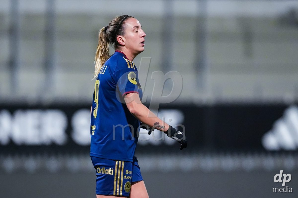 WIL, SWITZERLAND - OCTOBER 24: Gloria Marinelli of Servette FC Chenois Feminin reaacts during the AXA Women's Cup match between FC Wil 1900 and Servette FC Chenois Feminin at Lidl Sportpark on October 24, 2026 in Wil, Switzerland.