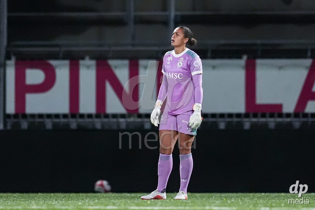 WIL, SWITZERLAND - OCTOBER 24: Jacintha Weimar of Servette FC Chenois Feminin looks on during the AXA Women's Cup match between FC Wil 1900 and Servette FC Chenois Feminin at Lidl Sportpark on October 24, 2026 in Wil, Switzerland.