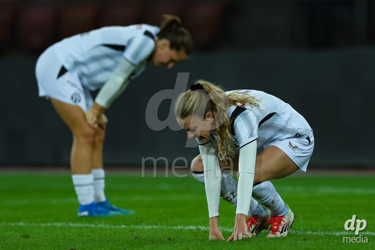 ZURICH, SWITZERLAND - OCTOBER 24: Briana Eads from the FC Zürich Frauen during the AXA Women's Cup match between FC Zurich and BSC YB Frauen at Letzigrund on October 24, 2026 in Zurich, Switzerland.