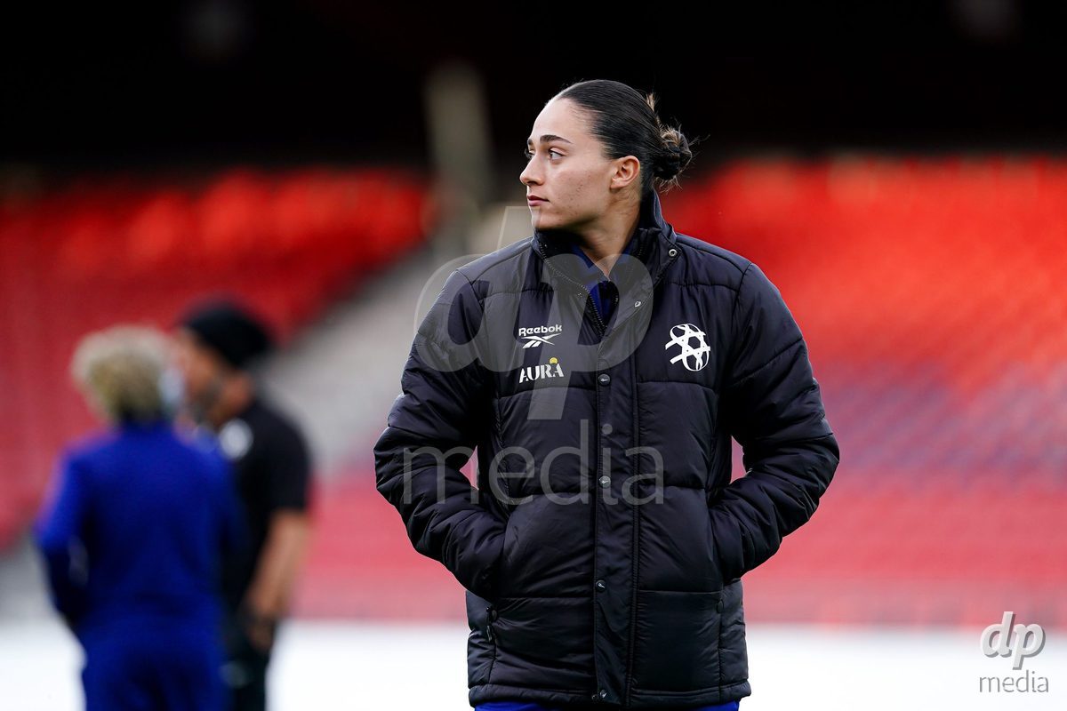 SION, SWITZERLAND - OCTOBER 13: Players of Israel arrival during the FIFA Women´s World Cup European Qualifiers match between Switzerland and Israel at Stade de Tourbillon on October 13, 2026 in Sion, Switzerland.