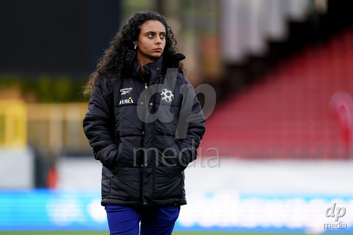 SION, SWITZERLAND - OCTOBER 13: Players of Israel arrival during the FIFA Women´s World Cup European Qualifiers match between Switzerland and Israel at Stade de Tourbillon on October 13, 2026 in Sion, Switzerland.