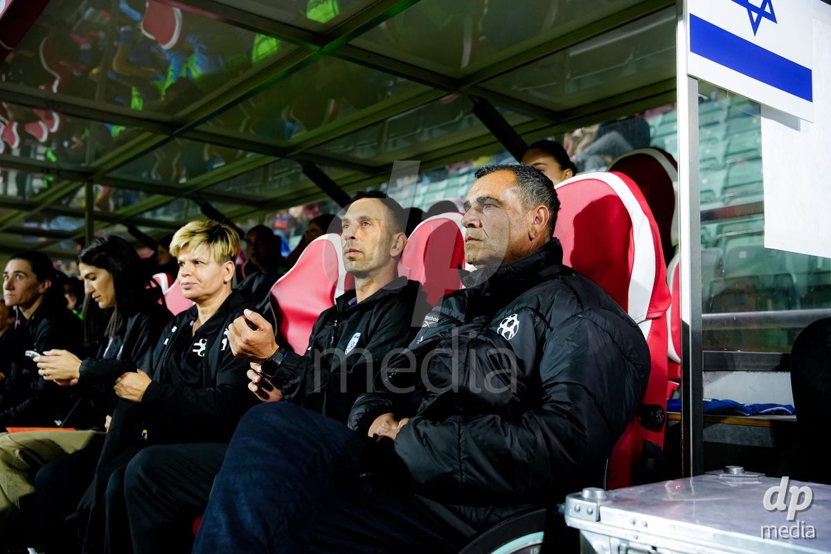 SION, SWITZERLAND - OCTOBER 13: Menahem Koretzki, Head Coach of Israel, during the FIFA Women´s World Cup European Qualifiers match between Switzerland and Israel at Stade de Tourbillon on October 13, 2026 in Sion, Switzerland.