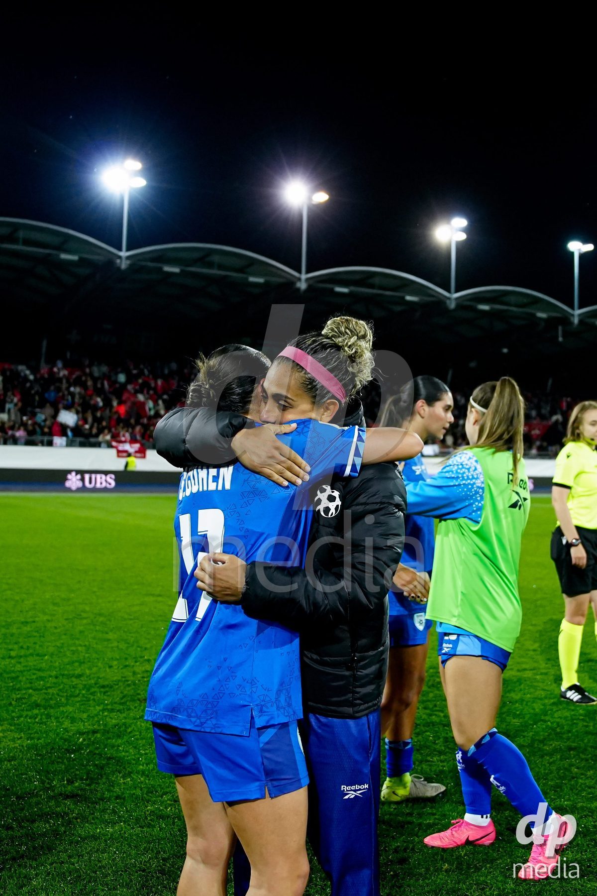 SION, SWITZERLAND - OCTOBER 13: Players of Israel after the FIFA Women´s World Cup European Qualifiers match between Switzerland and Israel at Stade de Tourbillon on October 13, 2026 in Sion, Switzerland.