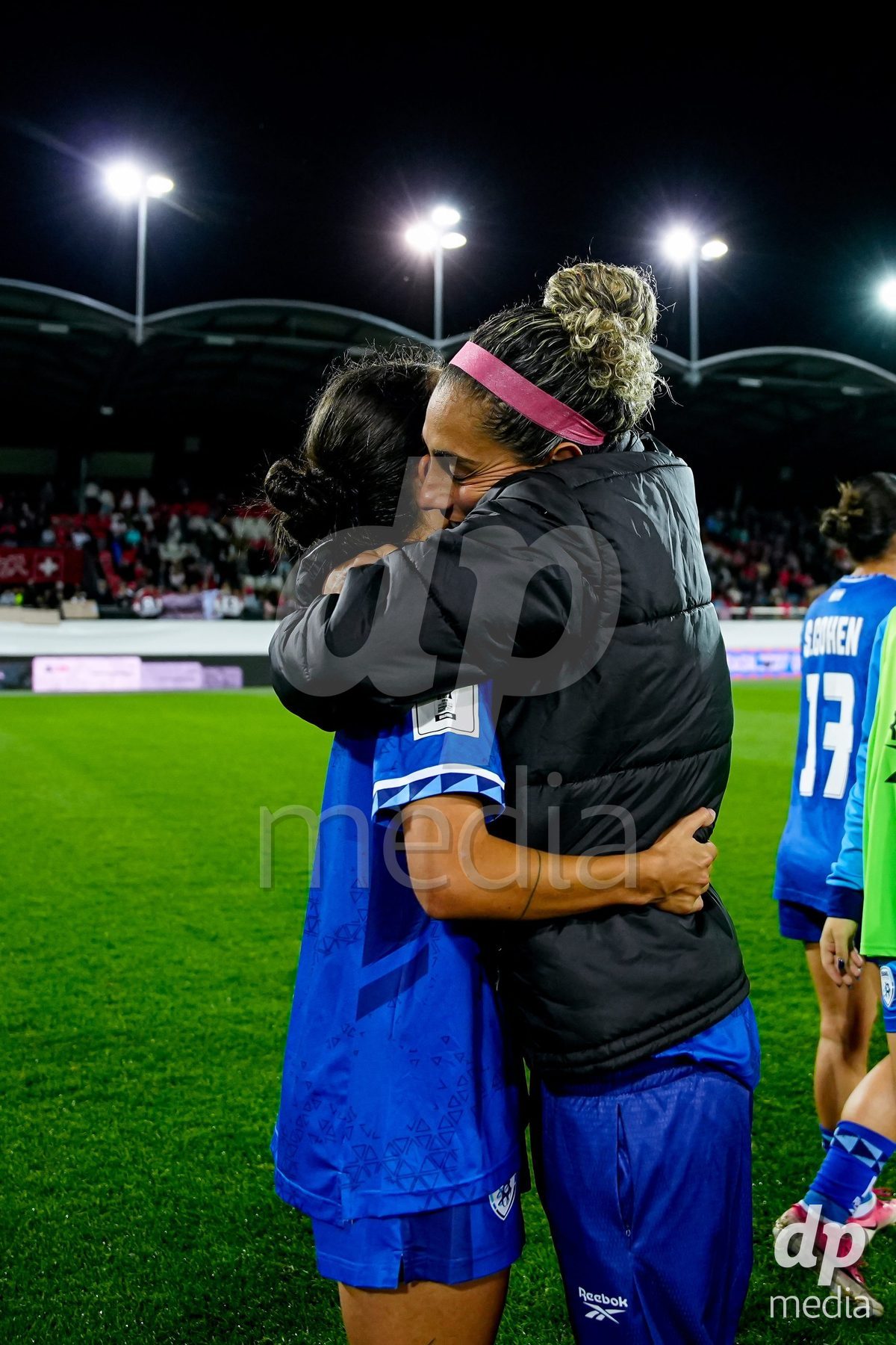 SION, SWITZERLAND - OCTOBER 13: Players of Israel after the FIFA Women´s World Cup European Qualifiers match between Switzerland and Israel at Stade de Tourbillon on October 13, 2026 in Sion, Switzerland.