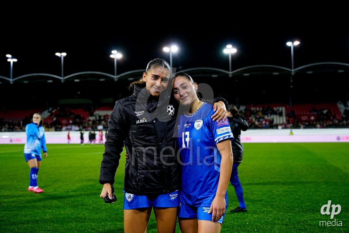 SION, SWITZERLAND - OCTOBER 13: Players of Israel after the FIFA Women´s World Cup European Qualifiers match between Switzerland and Israel at Stade de Tourbillon on October 13, 2026 in Sion, Switzerland.