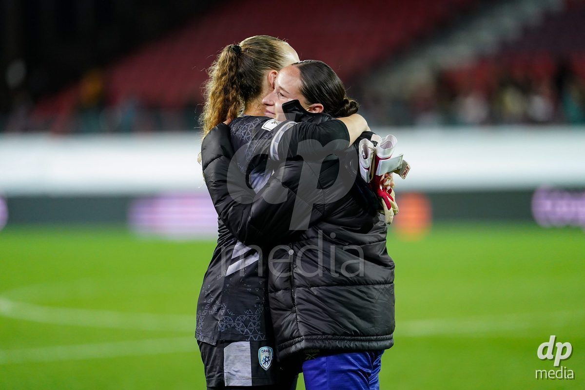 SION, SWITZERLAND - OCTOBER 13: Players of Israel after the FIFA Women´s World Cup European Qualifiers match between Switzerland and Israel at Stade de Tourbillon on October 13, 2026 in Sion, Switzerland.
