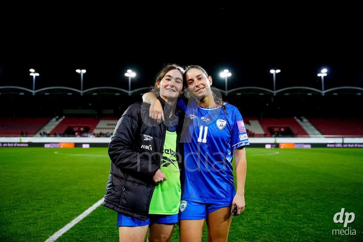 SION, SWITZERLAND - OCTOBER 13: Players of Israel after the FIFA Women´s World Cup European Qualifiers match between Switzerland and Israel at Stade de Tourbillon on October 13, 2026 in Sion, Switzerland.