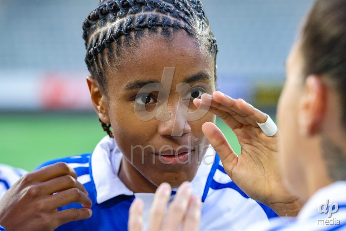 THUN, SWITZERLAND - OCTOBER 25: Sury Lamontana from the GC Frauenfussball during the AXA Women's Cup match between FC Thun and GC Frauenfussball at Visana Stadion on October 25, 2026 in Thun, Switzerland.