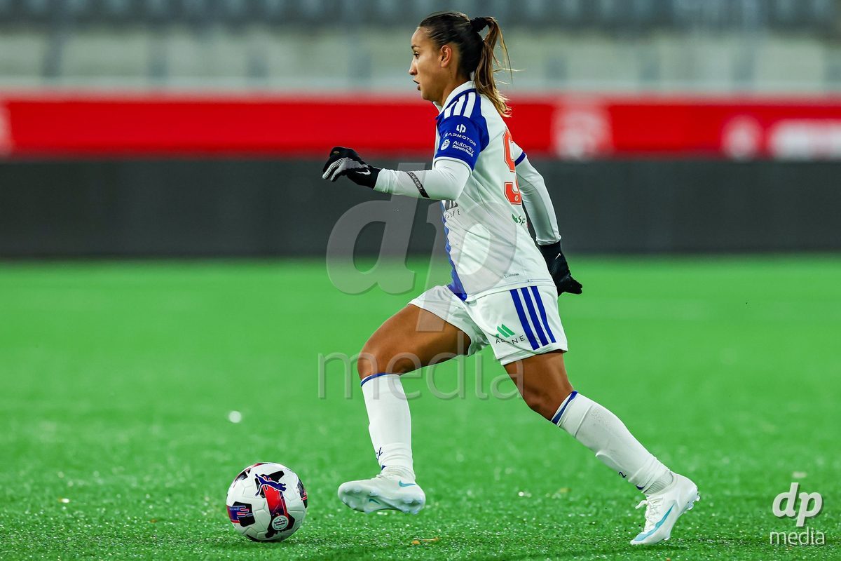 THUN, SWITZERLAND - OCTOBER 25: Dalila Belen Ippolito of GC Frauenfussball during the AXA Women's Cup match between FC Thun and GC Frauenfussball at Visana Stadion on October 25, 2026 in Thun, Switzerland.