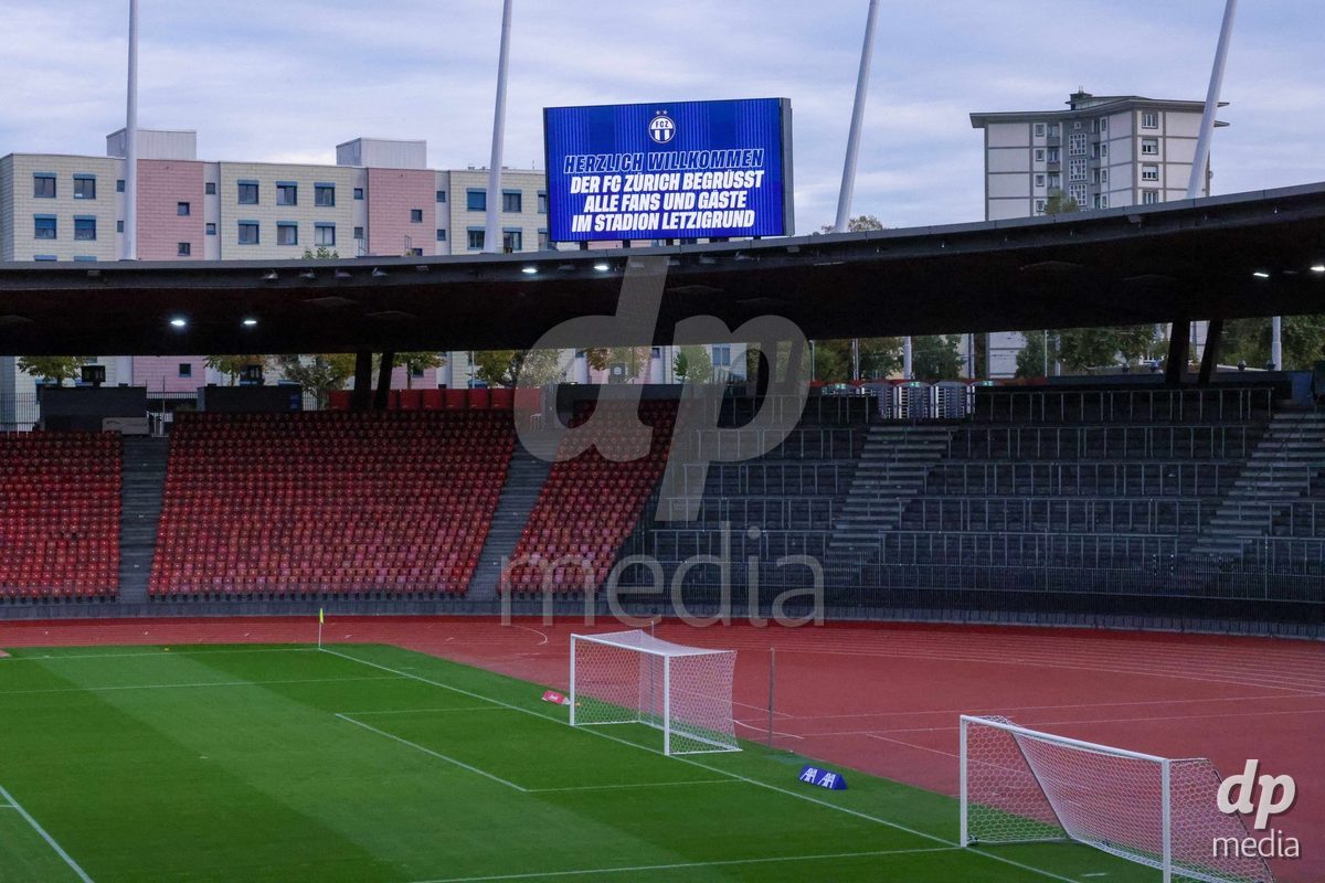ZURICH, SWITZERLAND - OCTOBER 16: General view during the AXA Women's Super League match between FC Zurich and FC St. Gallen 1879 at Letzigrund on October 16, 2026 in Zurich, Switzerland.