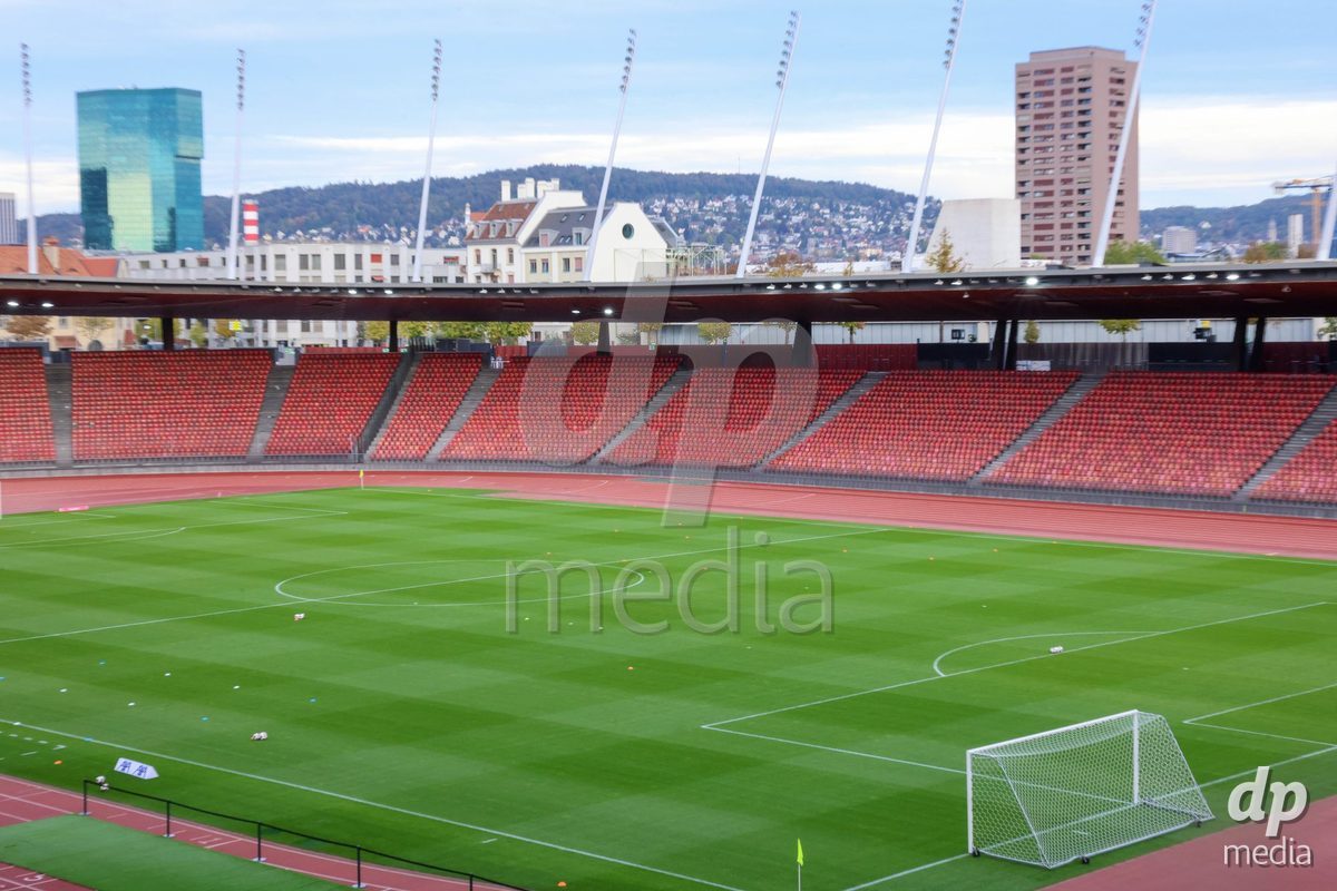 ZURICH, SWITZERLAND - OCTOBER 16: General view during the AXA Women's Super League match between FC Zurich and FC St. Gallen 1879 at Letzigrund on October 16, 2026 in Zurich, Switzerland.