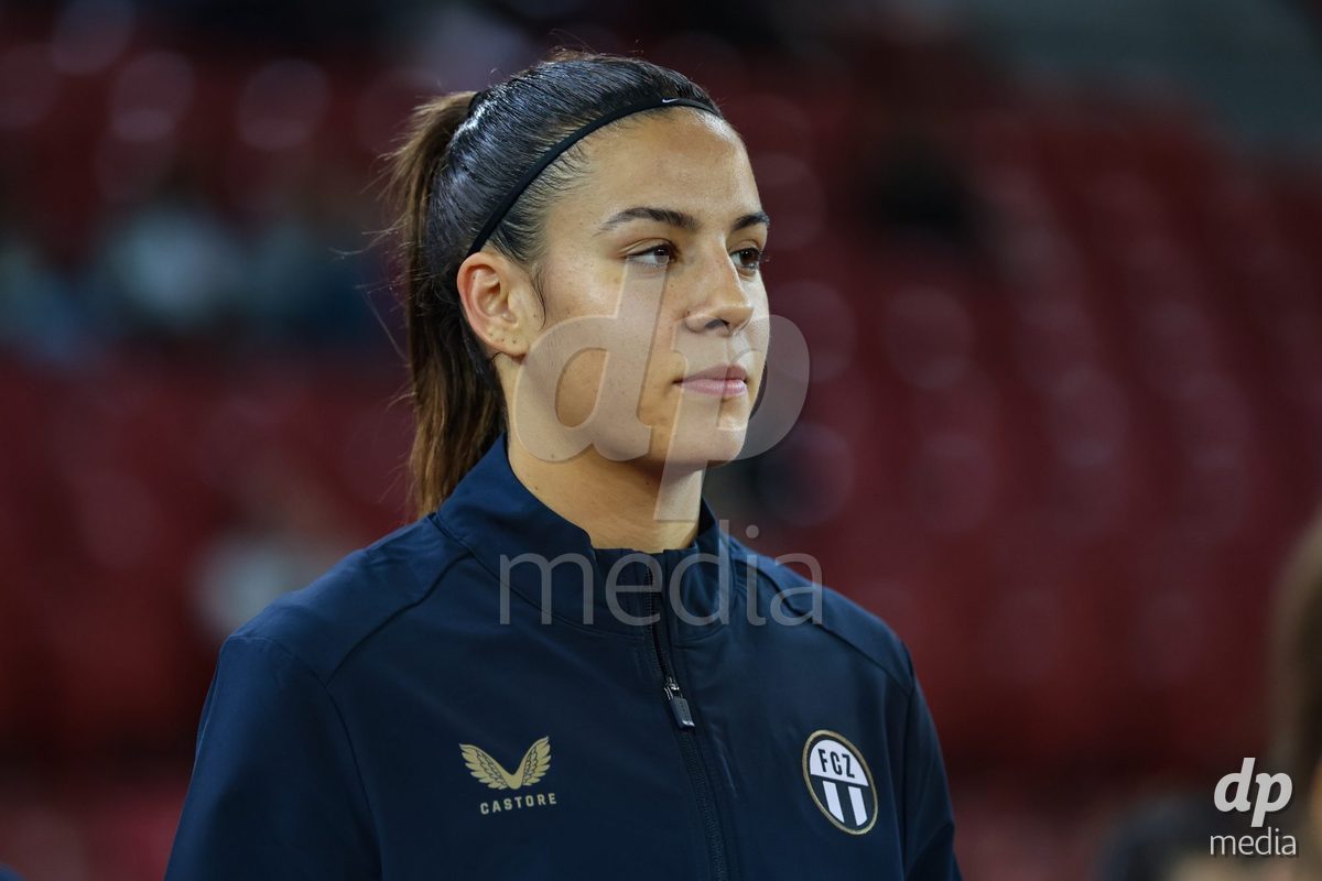 ZURICH, SWITZERLAND - OCTOBER 16: Nina Kajzba (14, FC Zürich Frauen) during the AXA Women's Super League match between FC Zurich and FC St. Gallen 1879 at Letzigrund on October 16, 2026 in Zurich, Switzerland.