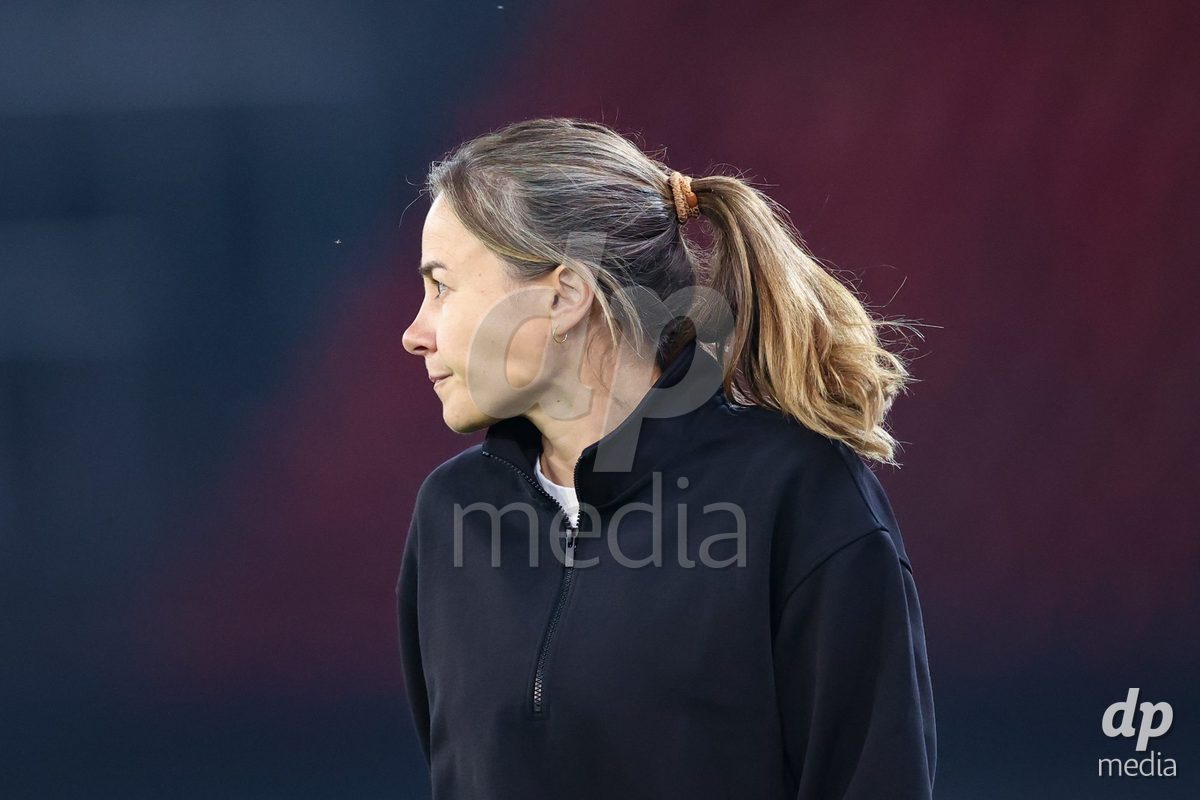 ZURICH, SWITZERLAND - OCTOBER 16: Jasmin Schweer (Head Coach, FC St.Gallen 1879) during the AXA Women's Super League match between FC Zurich and FC St. Gallen 1879 at Letzigrund on October 16, 2026 in Zurich, Switzerland.