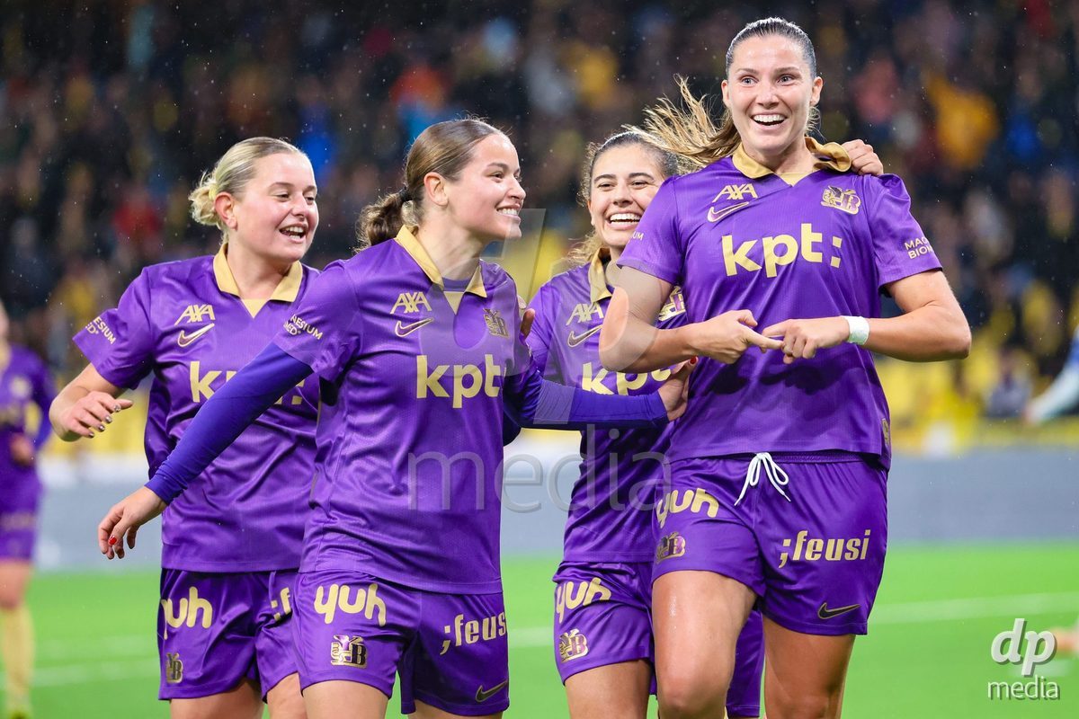 BERN, SWITZERLAND - OCTOBER 17: Maria Jiménez from the BSC YB Frauen celebrating after scoring a goal during the AXA Women's Super League match between BSC YB Frauen and GC Frauenfussball at Wankdorf Stadion on October 17, 2026 in Bern, Switzerland.