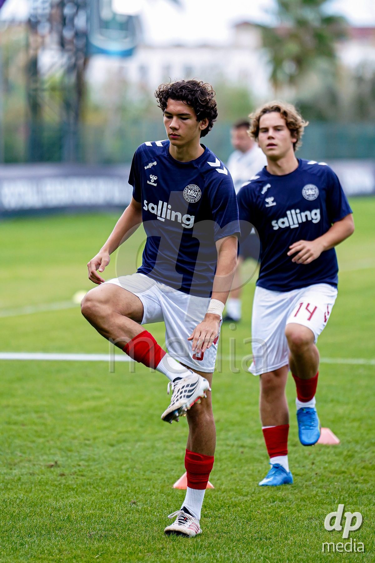SIDE, TURKIYE - OCTOBER 28: Players of Denmark warming up during the International Friendly match between Denmark U16 and Saudi Arabia U16 at Emirhan Sport Complex on October 28, 2026 in Side, Turkiye.