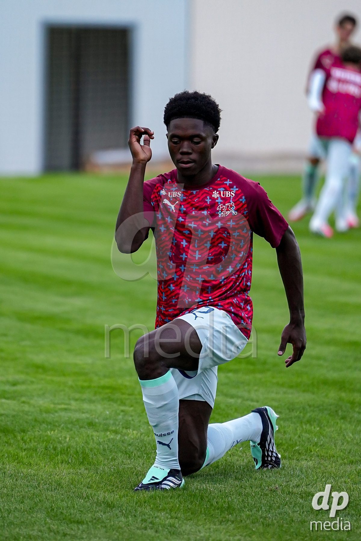 SIDE, TURKIYE - OCTOBER 28: Players of Switzerland warming up during the International Friendly match between Switzerland and Turkiye at Emirhan Sport Complex on October 28, 2026 in Side, Turkiye.