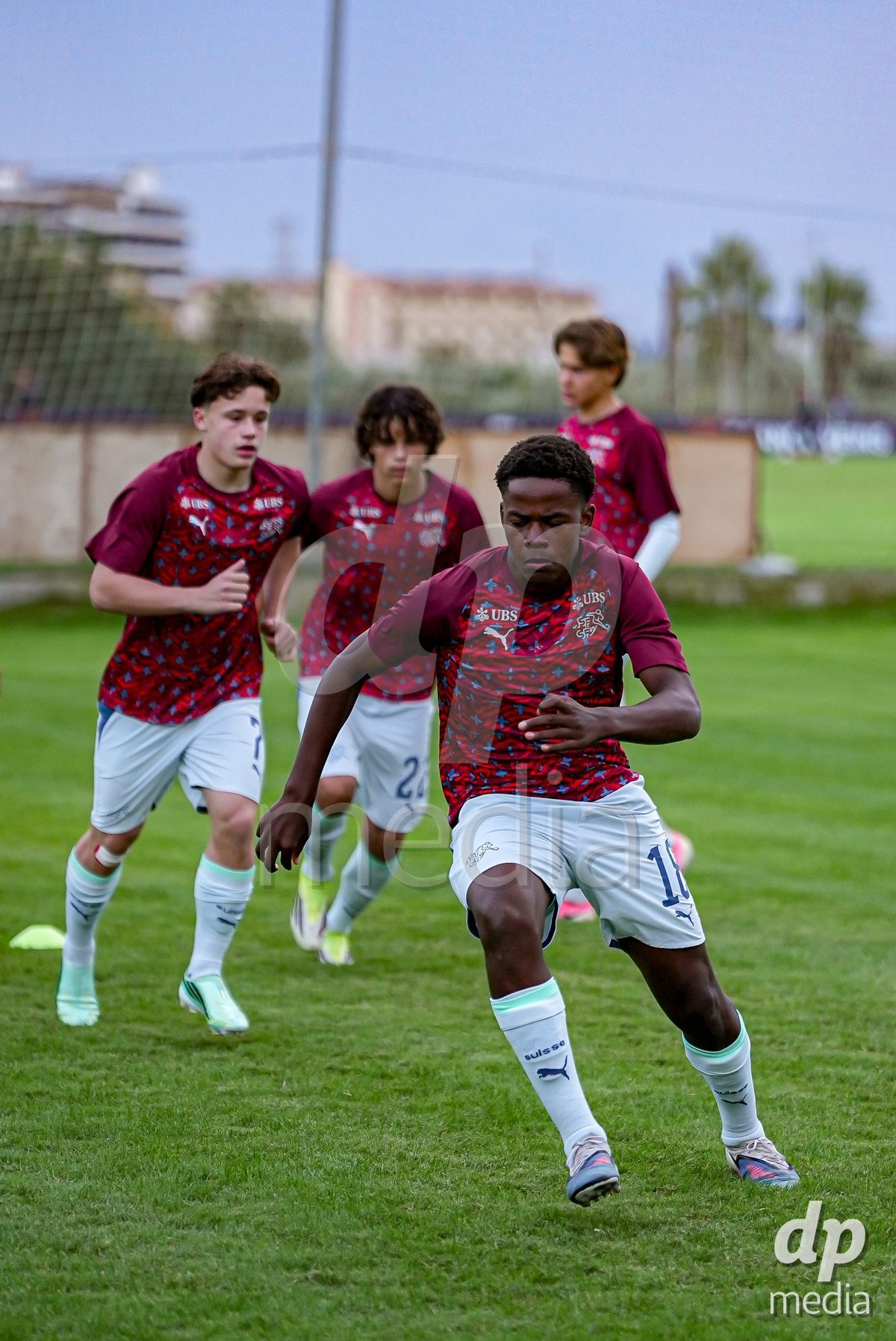 SIDE, TURKIYE - OCTOBER 28: Players of Switzerland warming up during the International Friendly match between Switzerland and Turkiye at Emirhan Sport Complex on October 28, 2026 in Side, Turkiye.